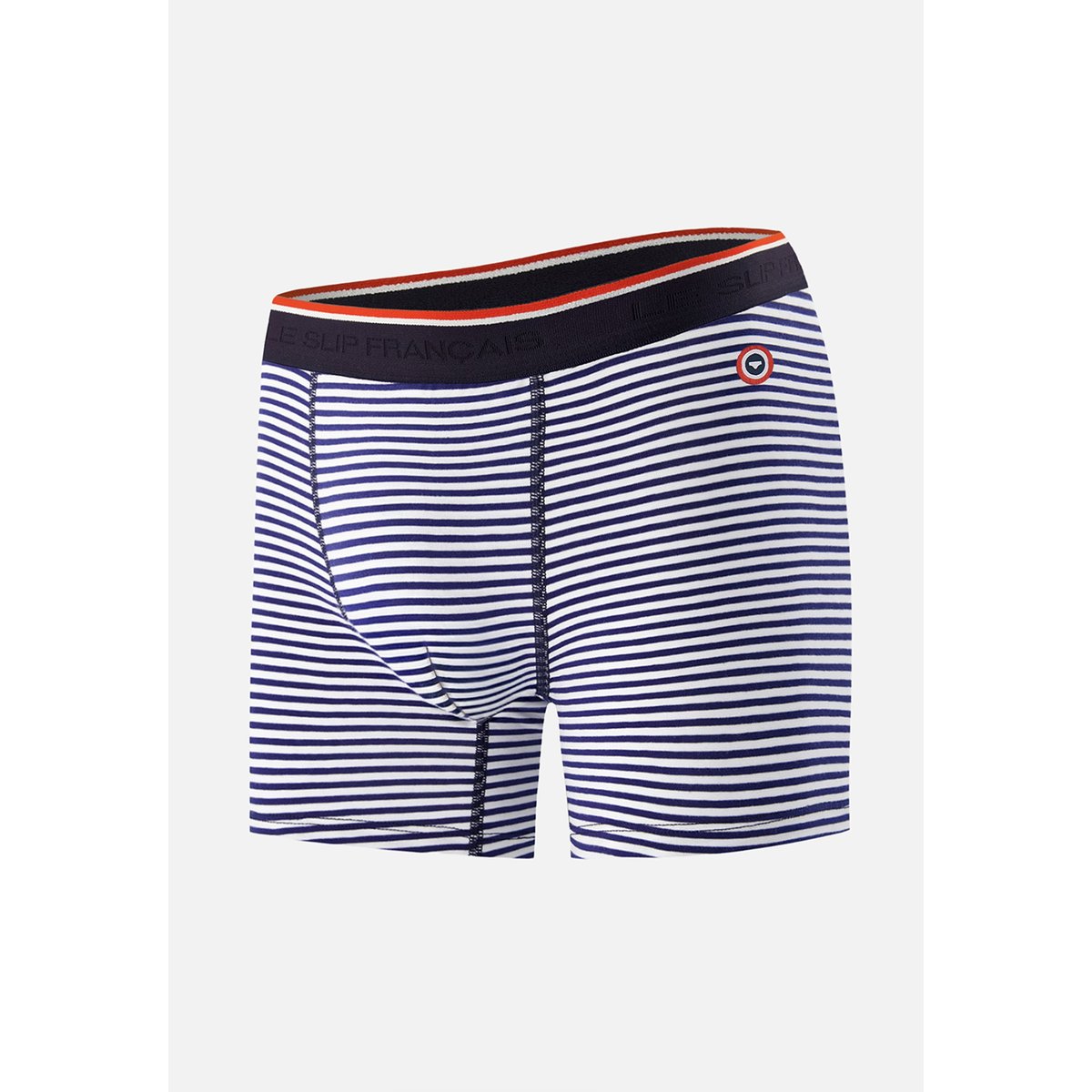 Boxer long à motif chevron jaune anis en coton Michel mariniere, LE SLIP FRANCAIS