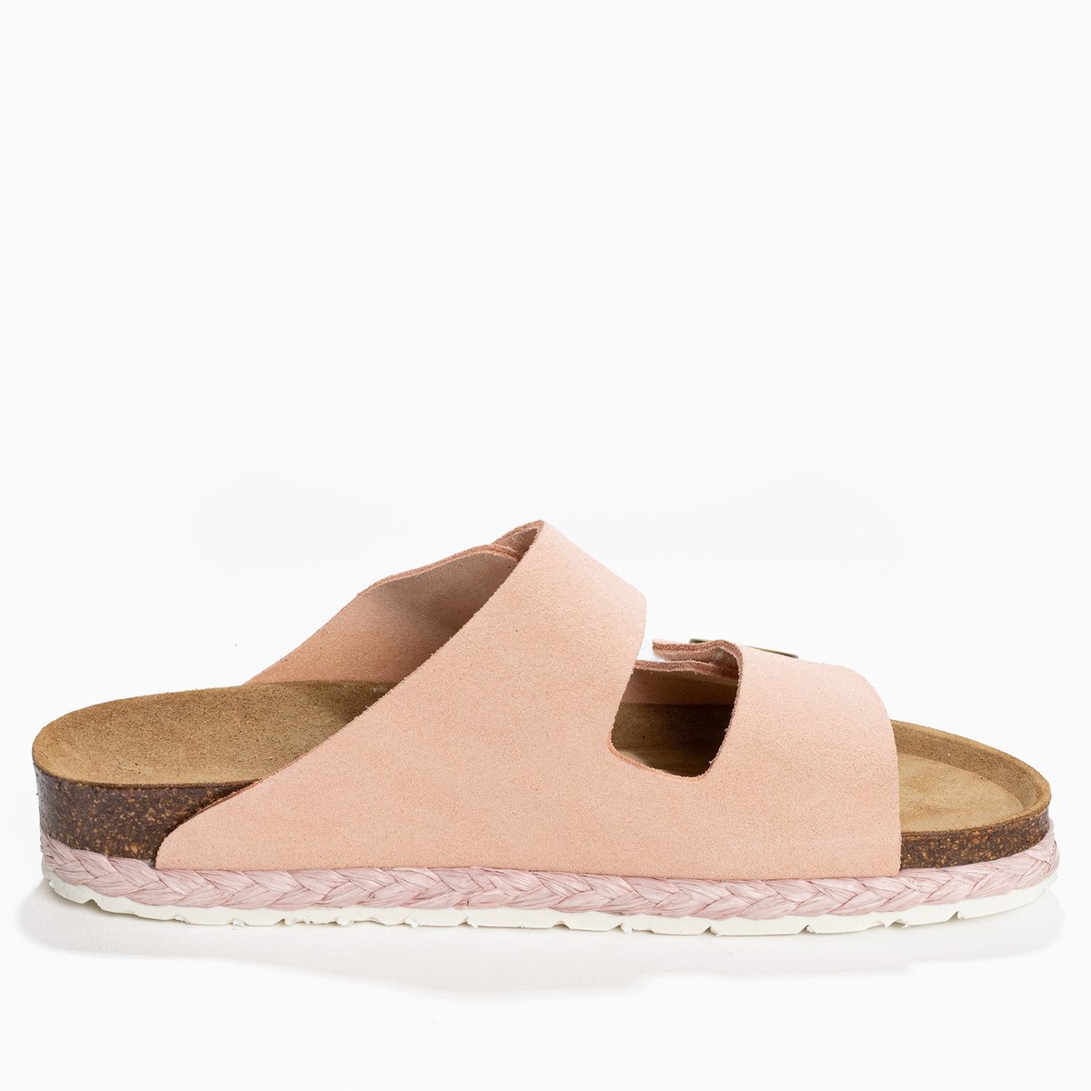 Sandales en cuir suédé BELINDA rose, BAYTON
