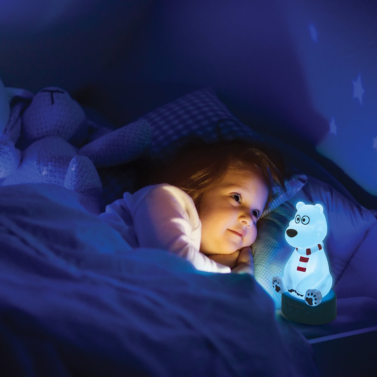 Compteur d’histoires Ourson en 3D (Français) multicolore, LEXIBOOK