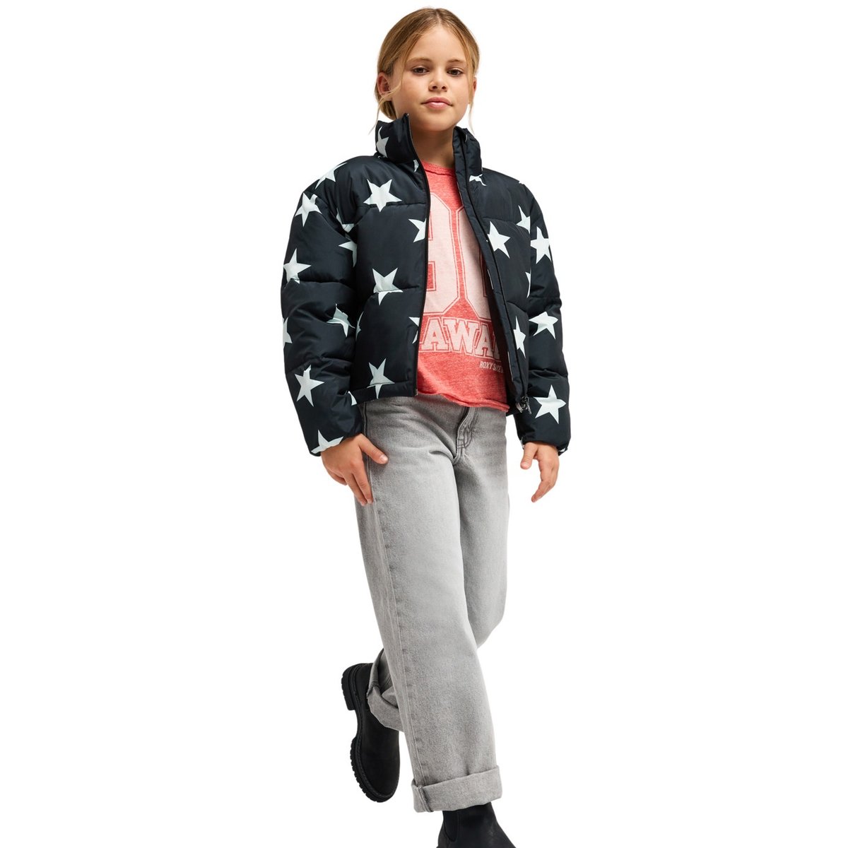 Doudoune VISTA LOVE. noir anthracite starz, ROXY
