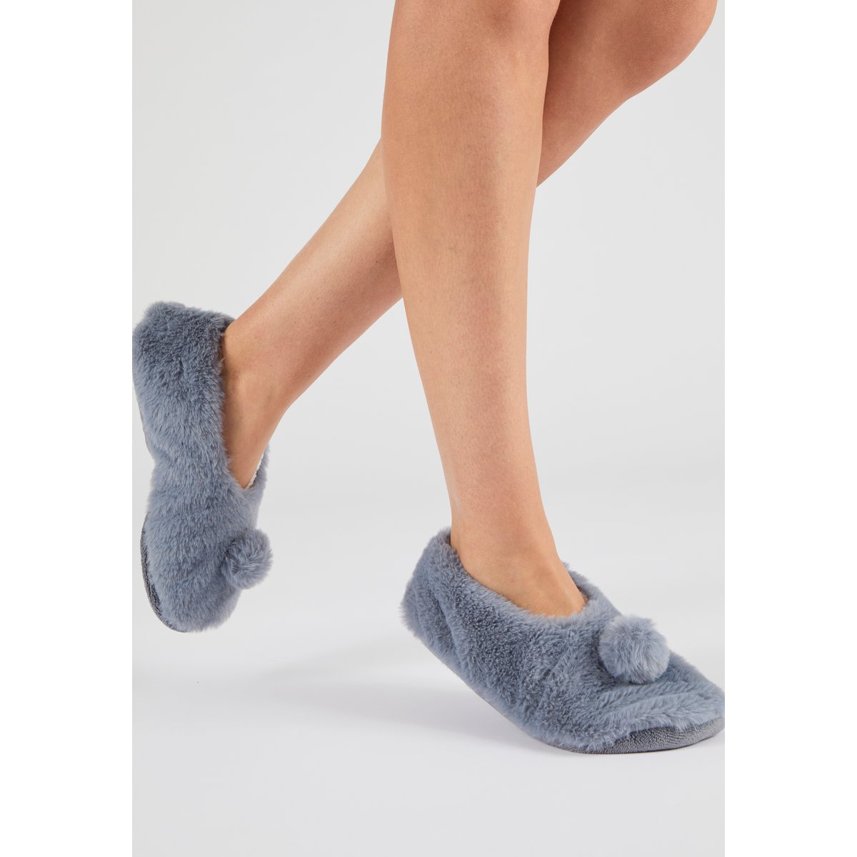 Chaussons maille moelleuse Thermolactyl gris, DAMART