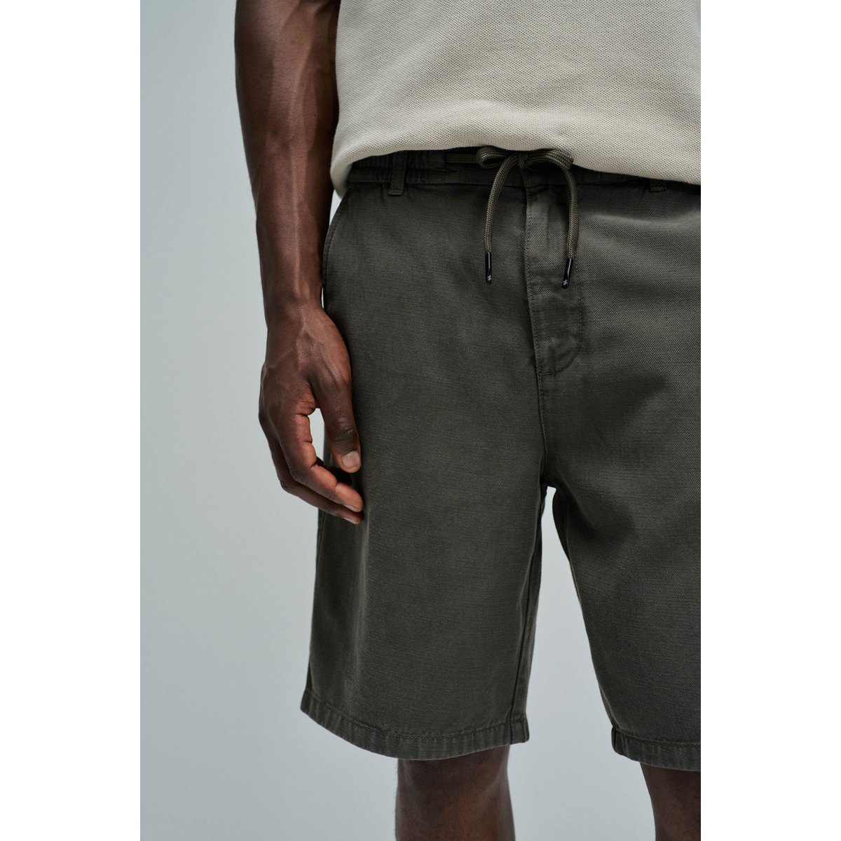 SHORT JOGGER EN DENIM LÉGER marron, SALSA JEANS