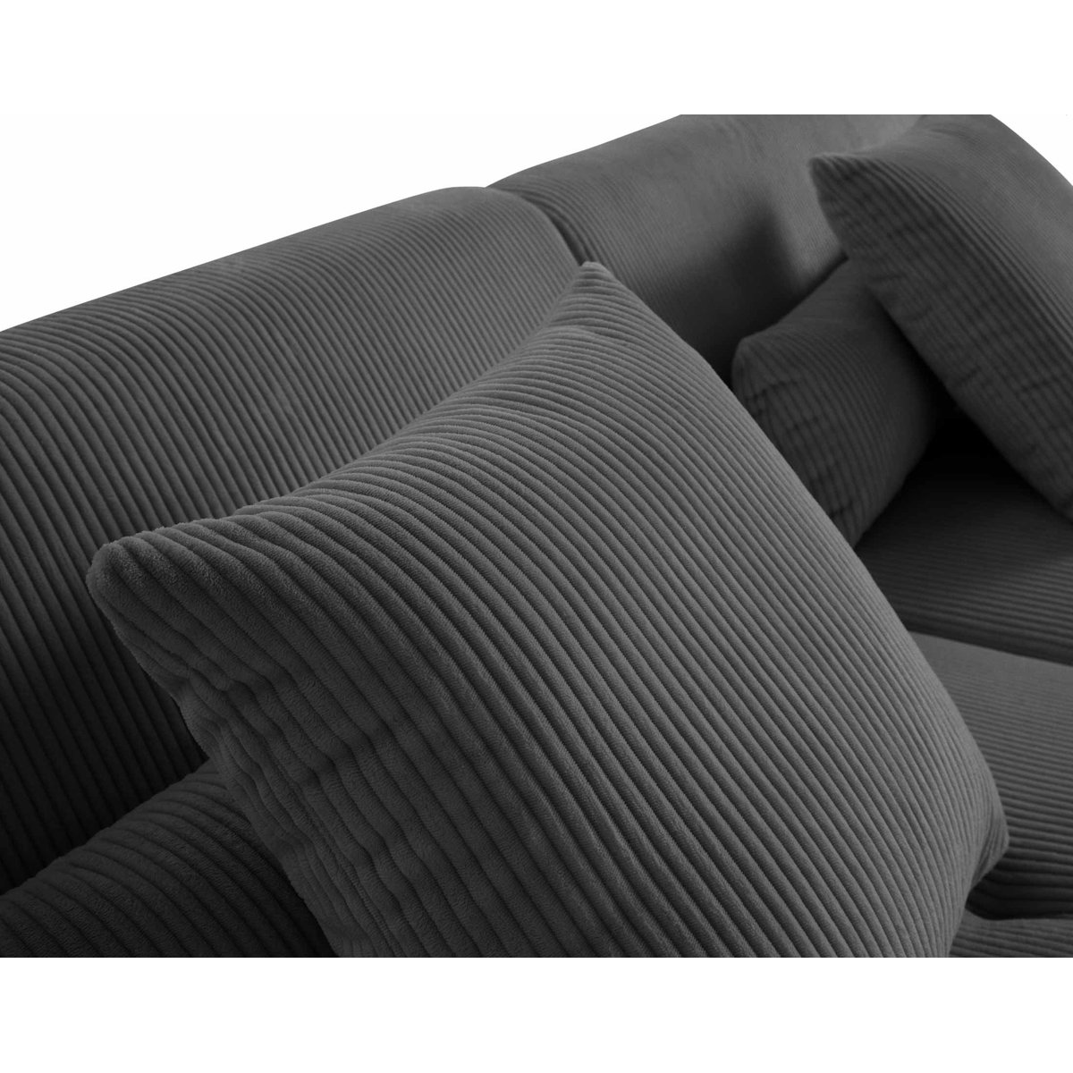 Canapé d'Angle réversible 4 places - ONYX gris foncé, BEST MOBILIER