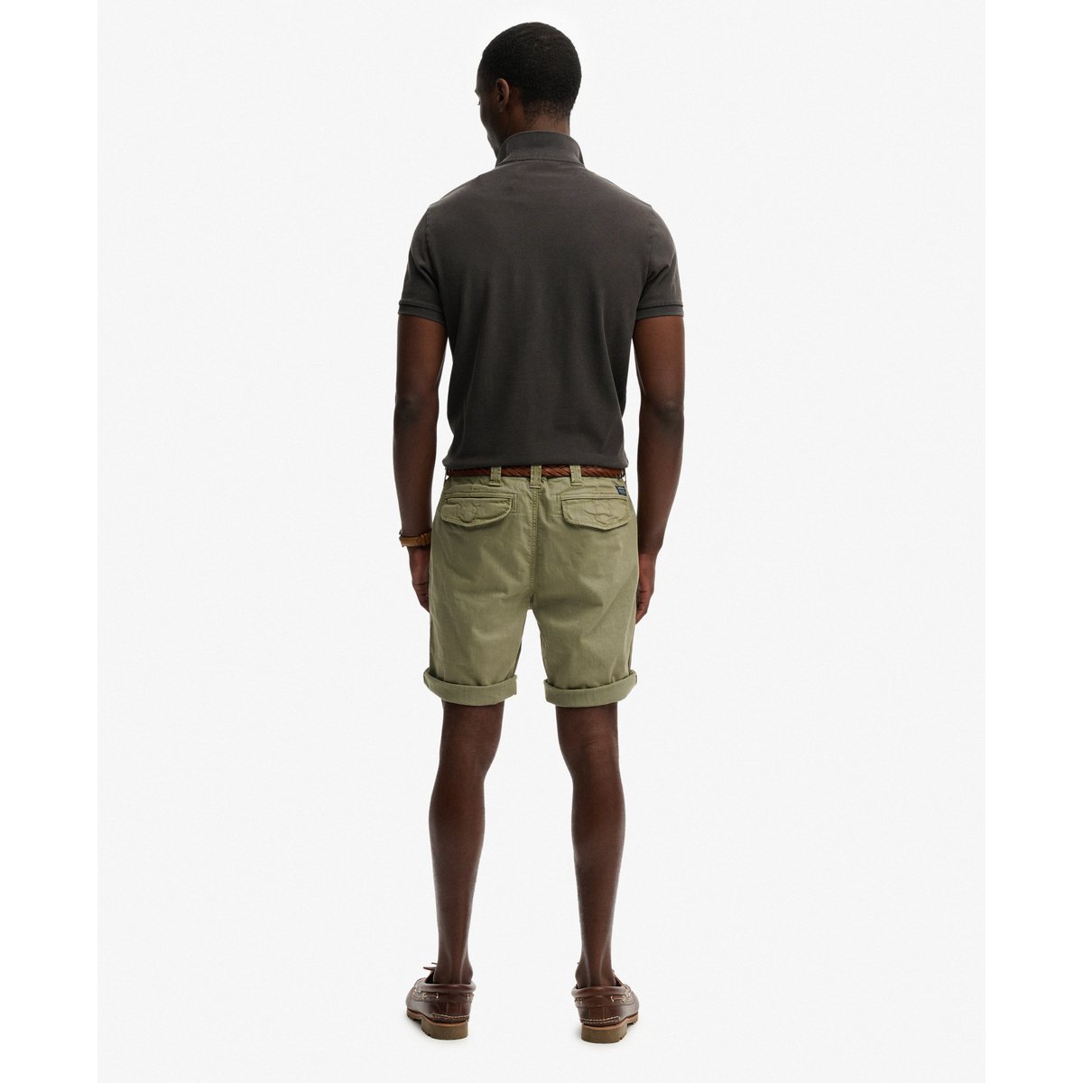Short Chino Utility vert pétrole, SUPERDRY
