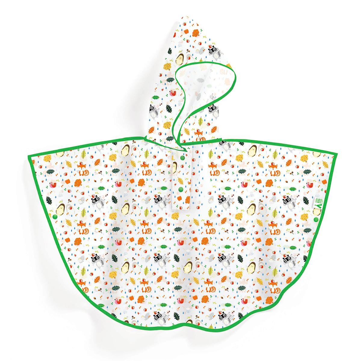 Cape de pluie pour enfants Sous le bois multicolore, DJECO