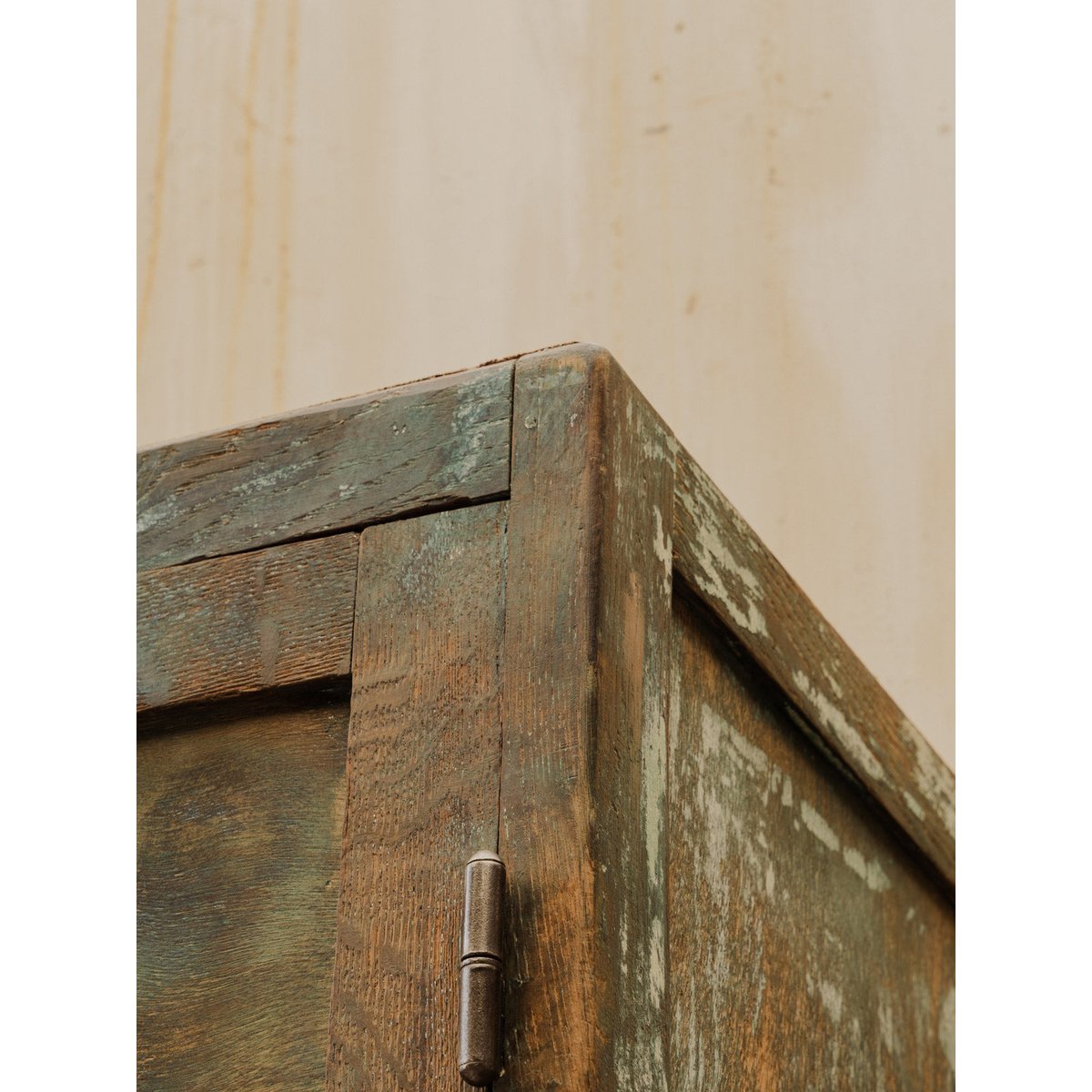 Armoire vestiaire en bois vert foncé Blandine N°487 - Bon état vert foncé, DEBONGOUT
