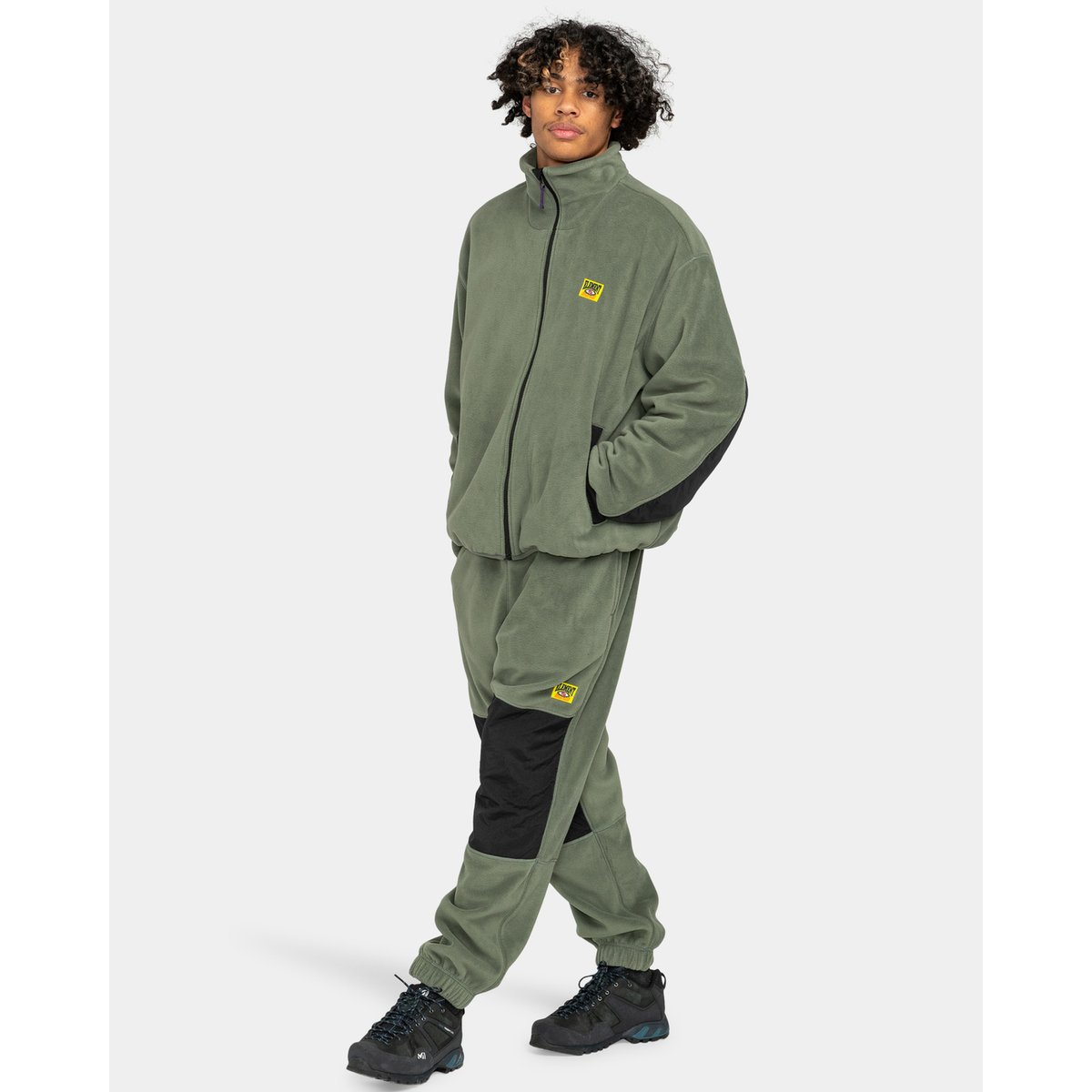 Veste en polaire LIMESTONE vert beetle, ELEMENT