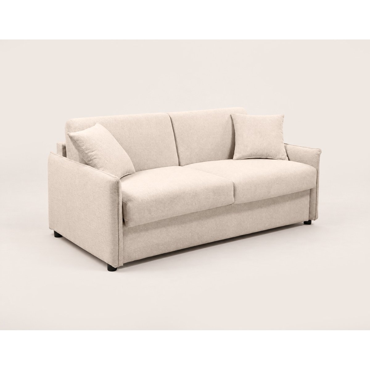Canapé lit 3pl convertible couchage quotidien, ADELE beige, BEST MOBILIER