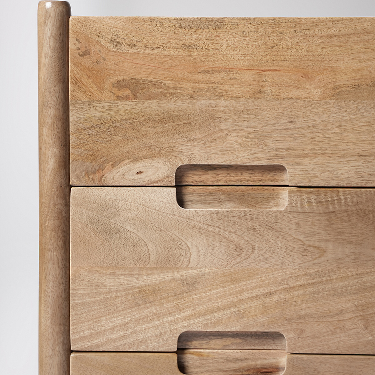 Biscoe Mango Wood 3 Drawer Chest Of Drawers light wood, SWOON