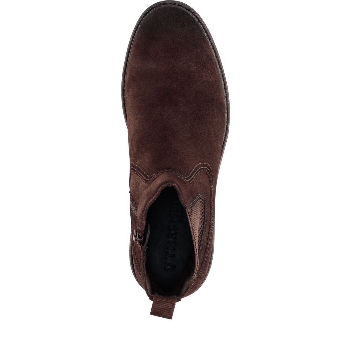 Bottine Chelsea homme marron poivre foncé, TAMARIS
