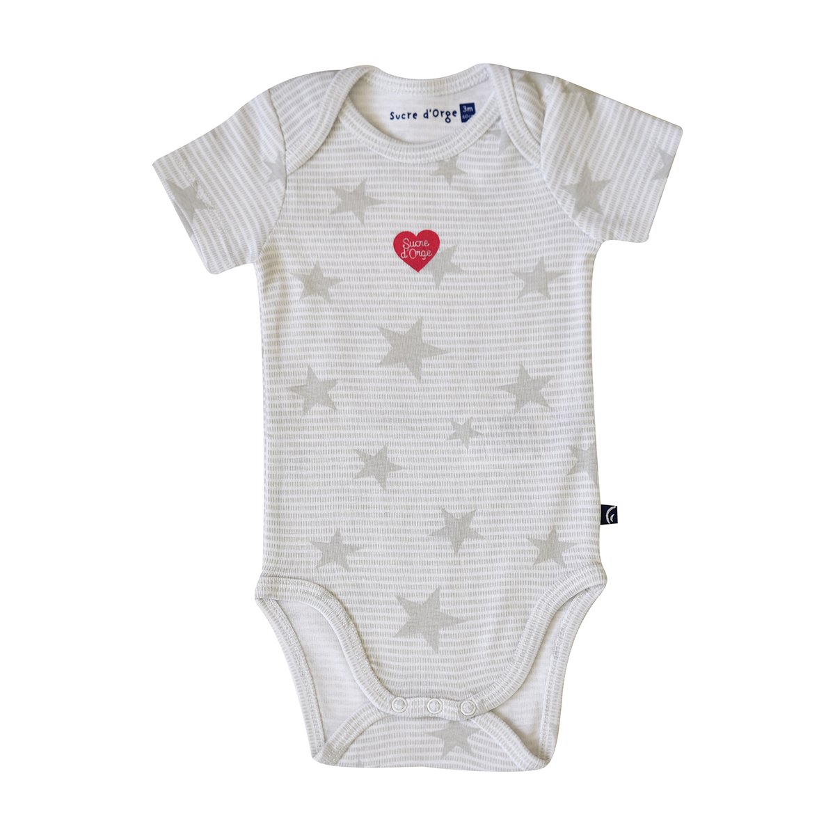 3 bodies bebe elbertina manches courtes rose, SUCRE D'ORGE
