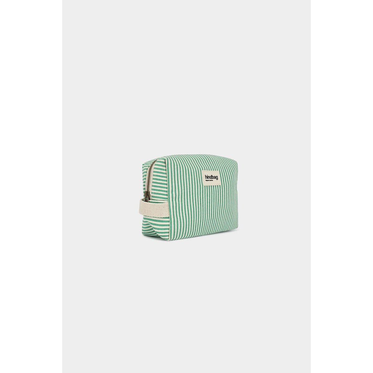 Neceser a rayas, LEONA rayas verde, HINDBAG