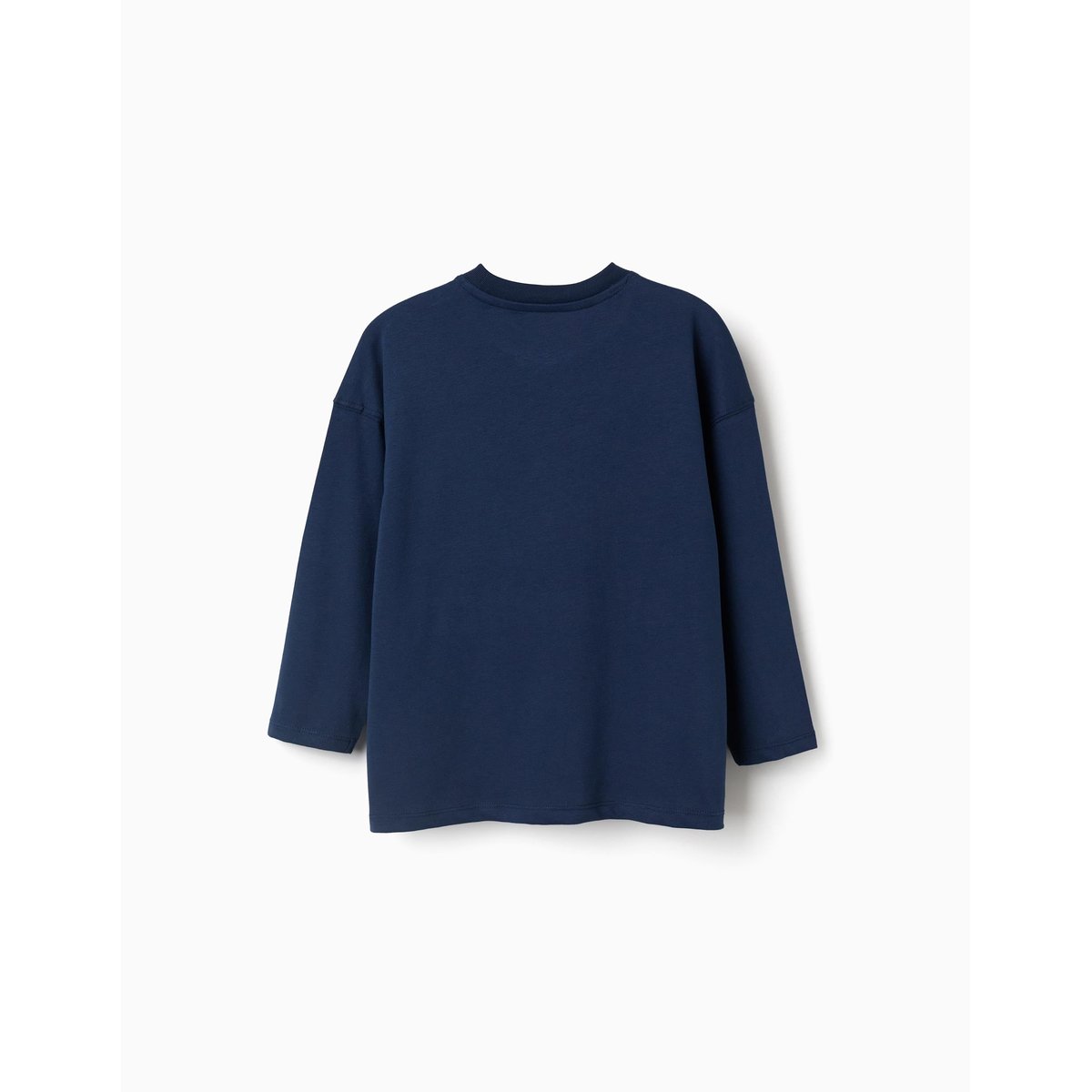 T-shirt en coton à manches longues et imprimé Avengers bleu foncé, ZIPPY
