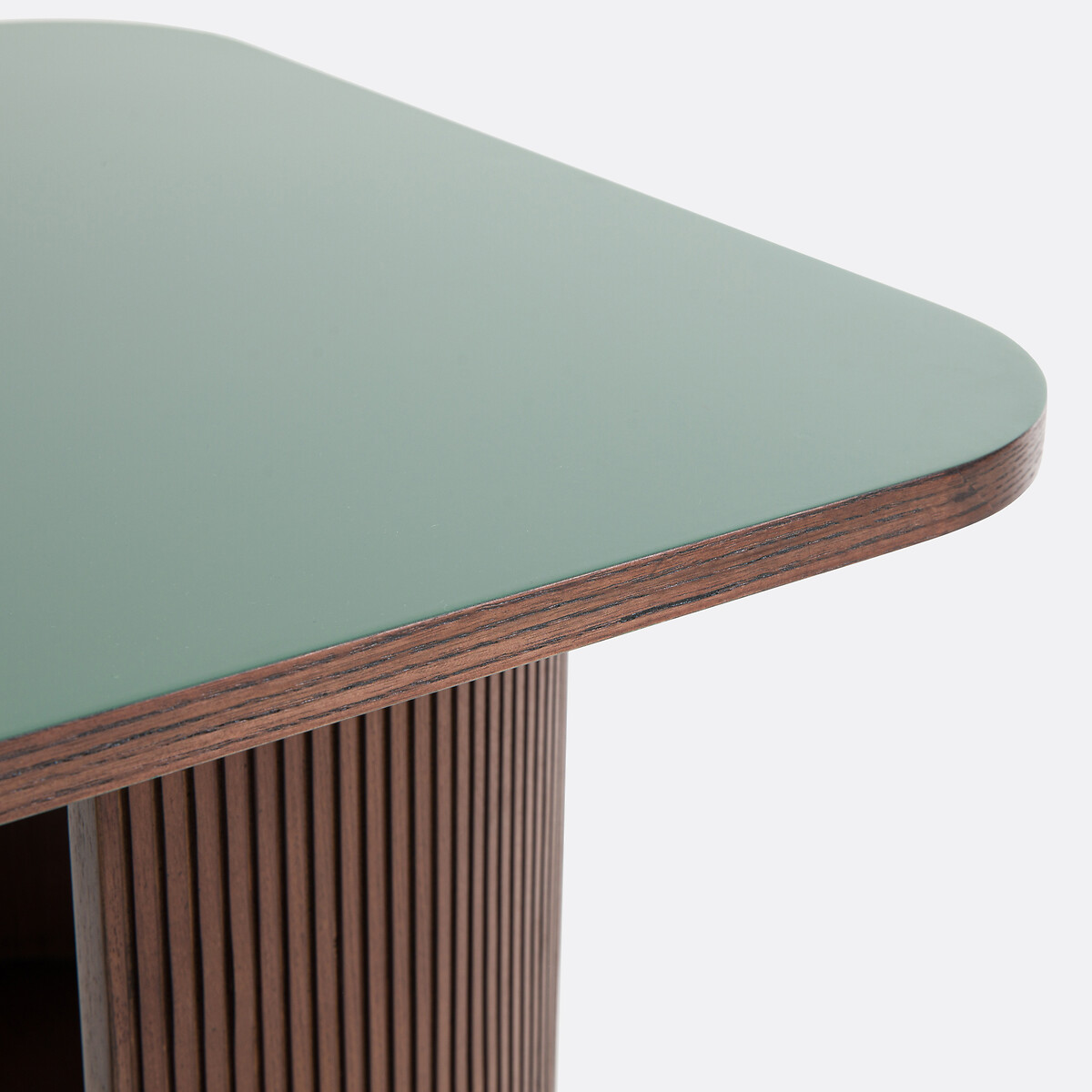 Fratti Desk with 4 Storage Compartments walnut/green, LA REDOUTE INTERIEURS