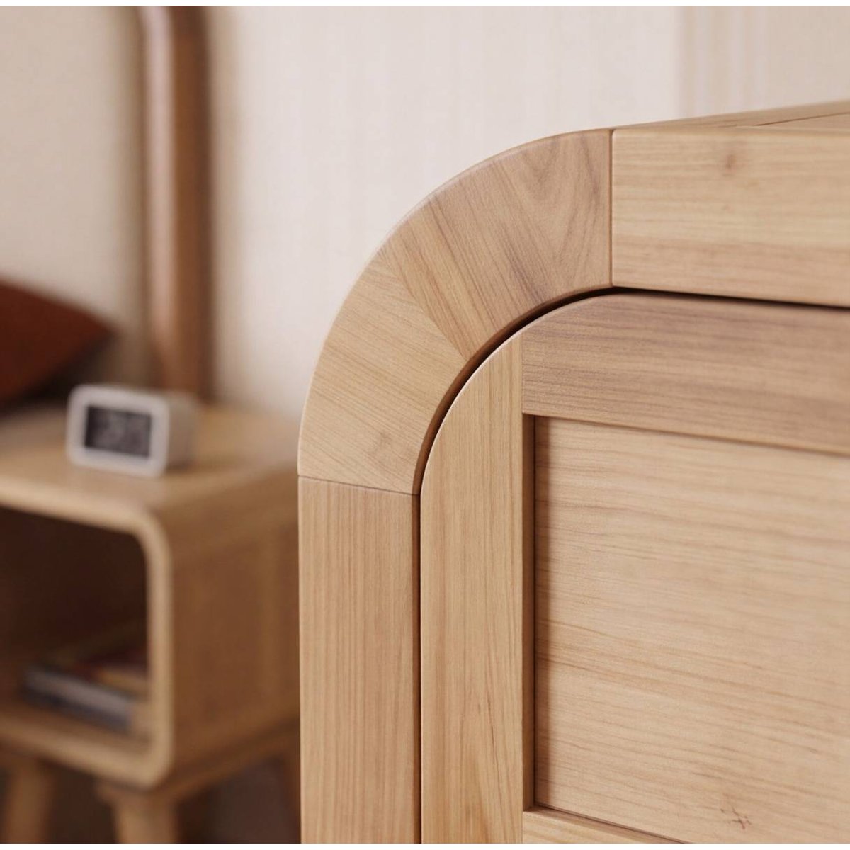 Commode 8 tiroirs en bois recyclé SIGRID bois clair, MADE IN MEUBLES