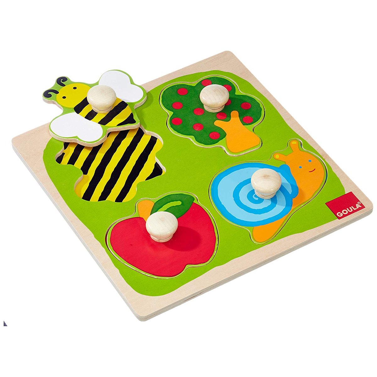 Puzzle abeille, escargot ... vert, GOULA