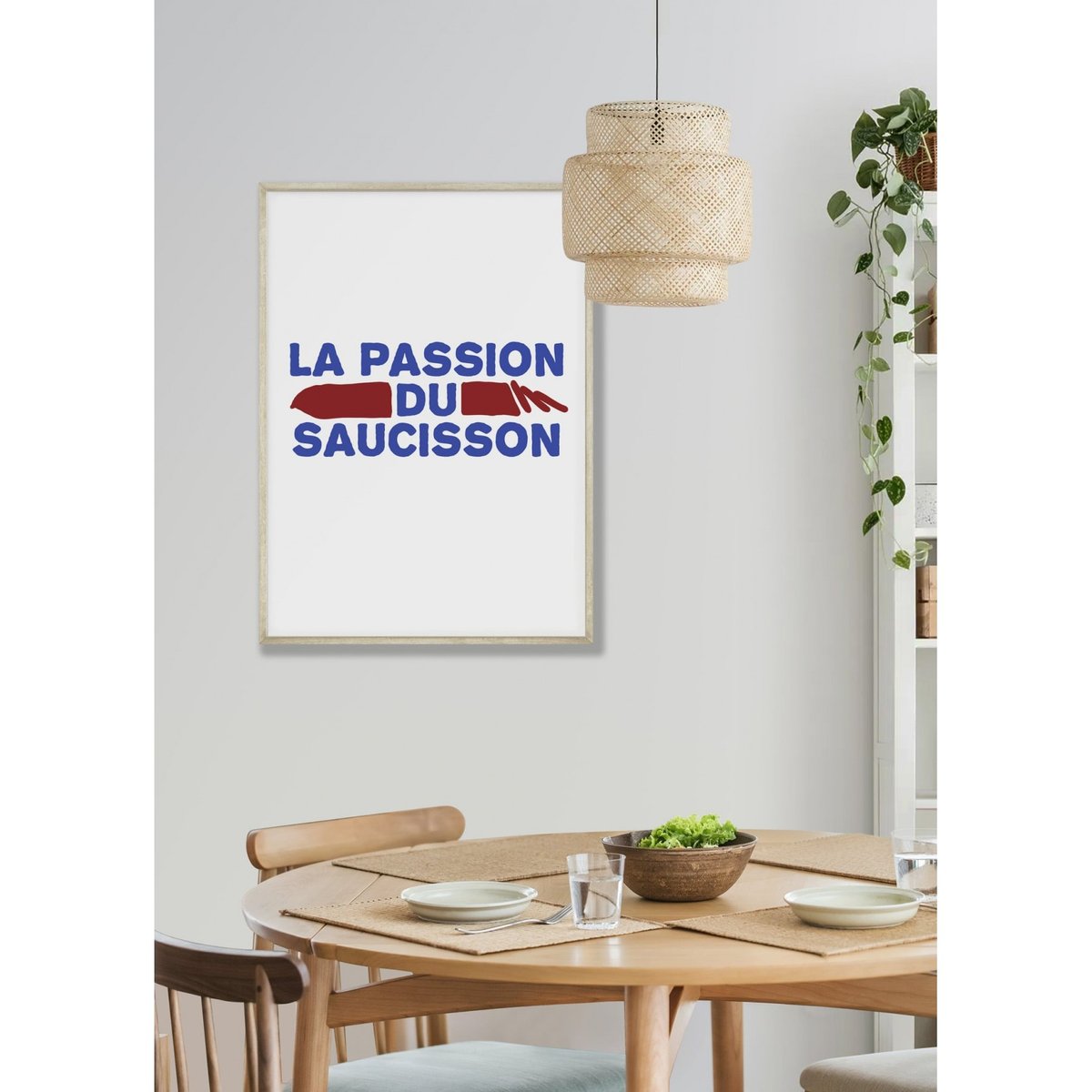 Affiche La passion du saucisson blanc, L'AFFICHERIE
