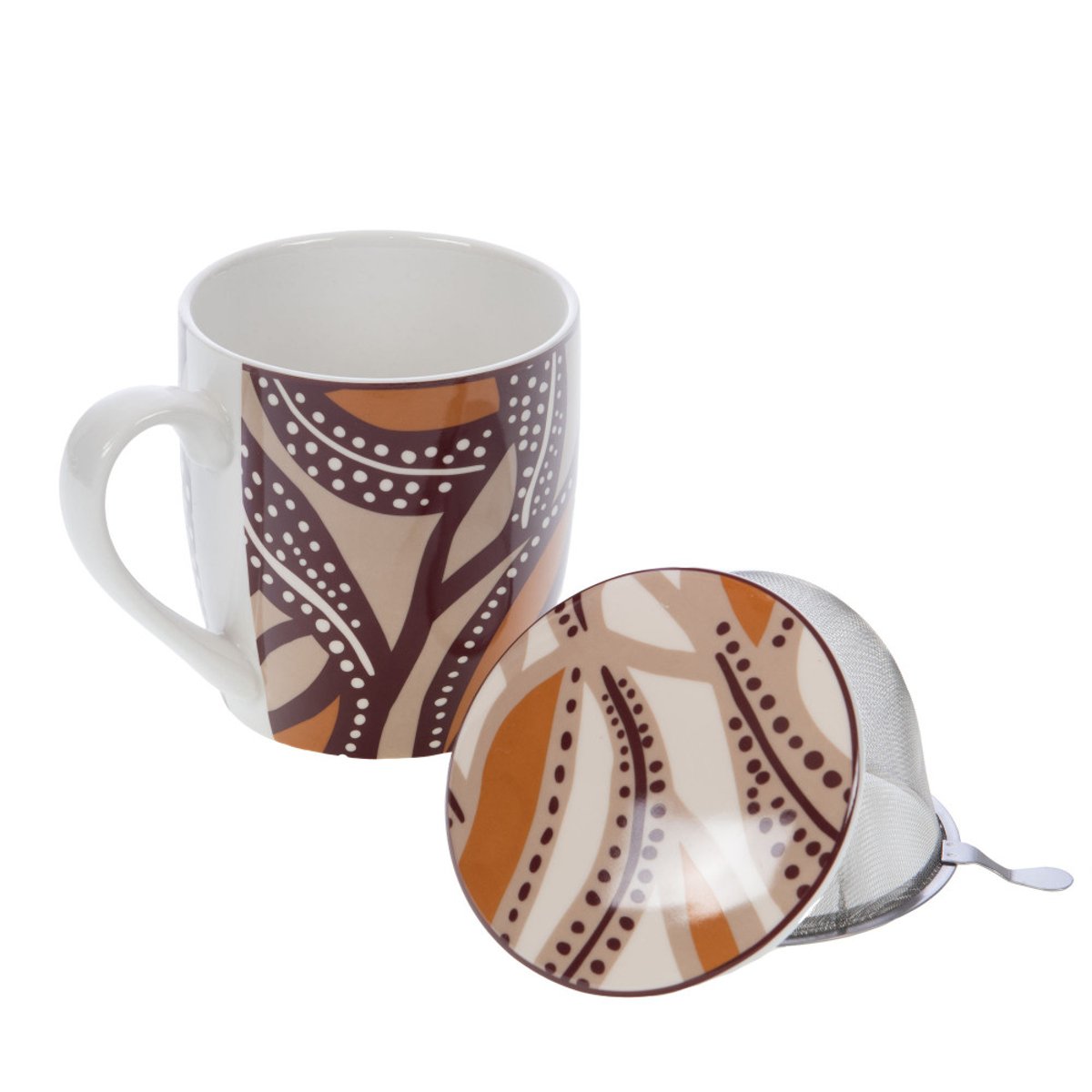 Coffret mug filtre Bettina blanc, AMADEUS