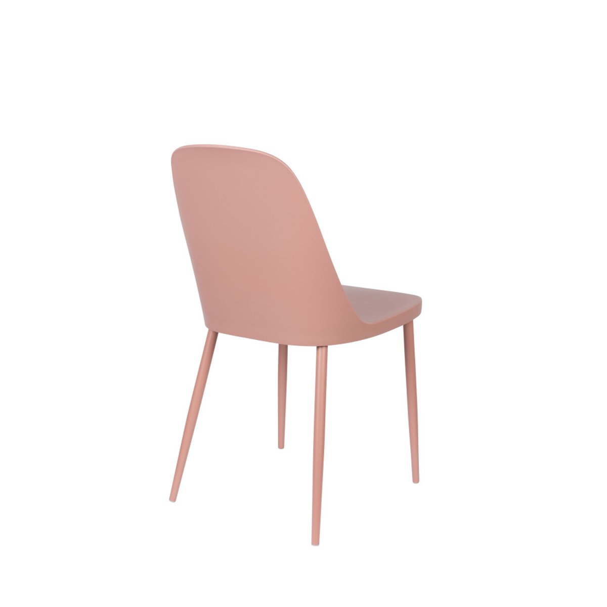 Lot de 2 chaises en résine et métal- PIP rose, DRAWER
