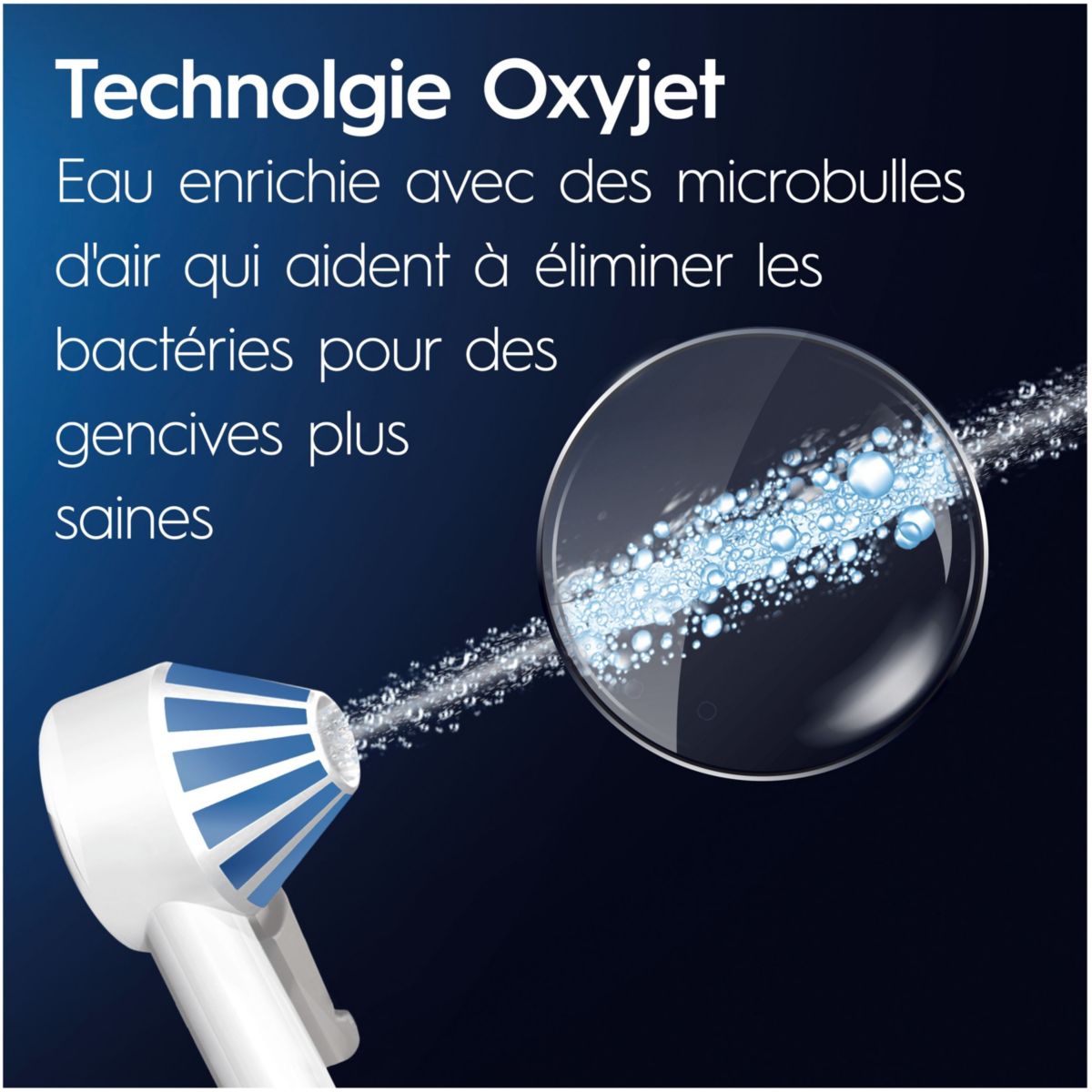 Hydropulseur Oxyjet + 2 refills couleur unique, ORAL B