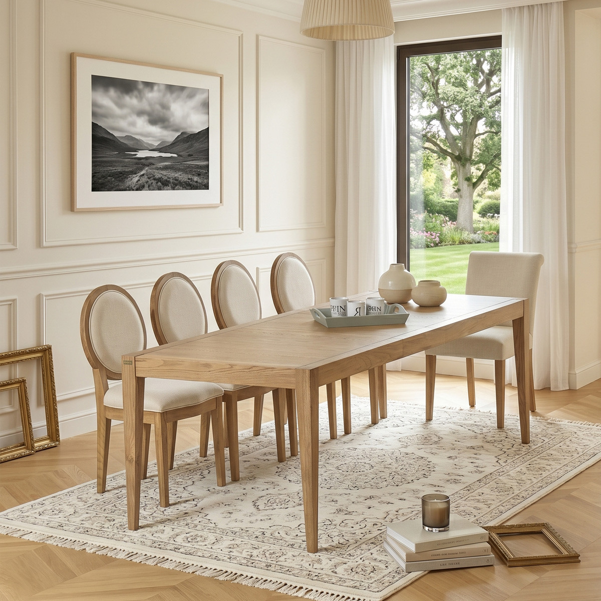 Table à rallonge 10 couverts en chêne, 167 à 227 cm MONTANA marron, ROBIN DES BOIS