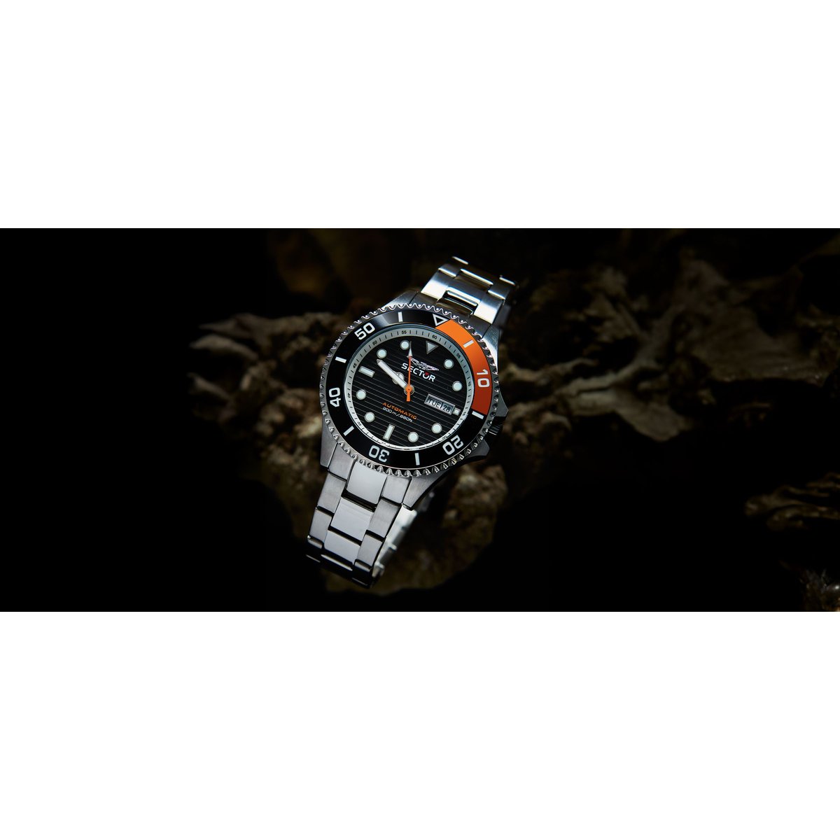 Montre automatique 230 noir, guilloché, SECTOR NO LIMITS