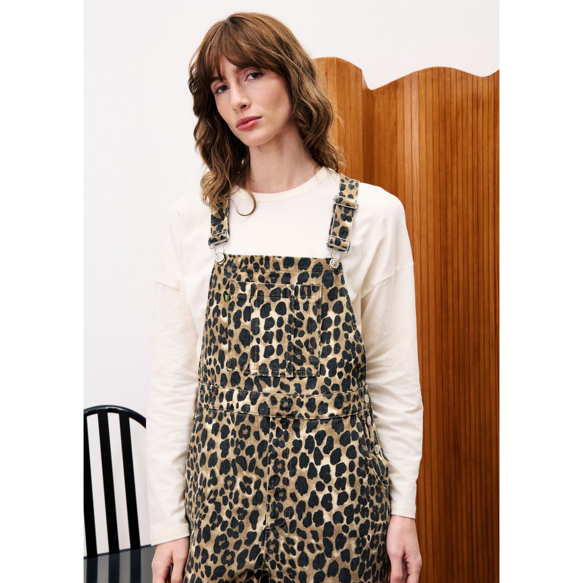Salopette en coton à motif léopard MORINGA leopard, FRNCH