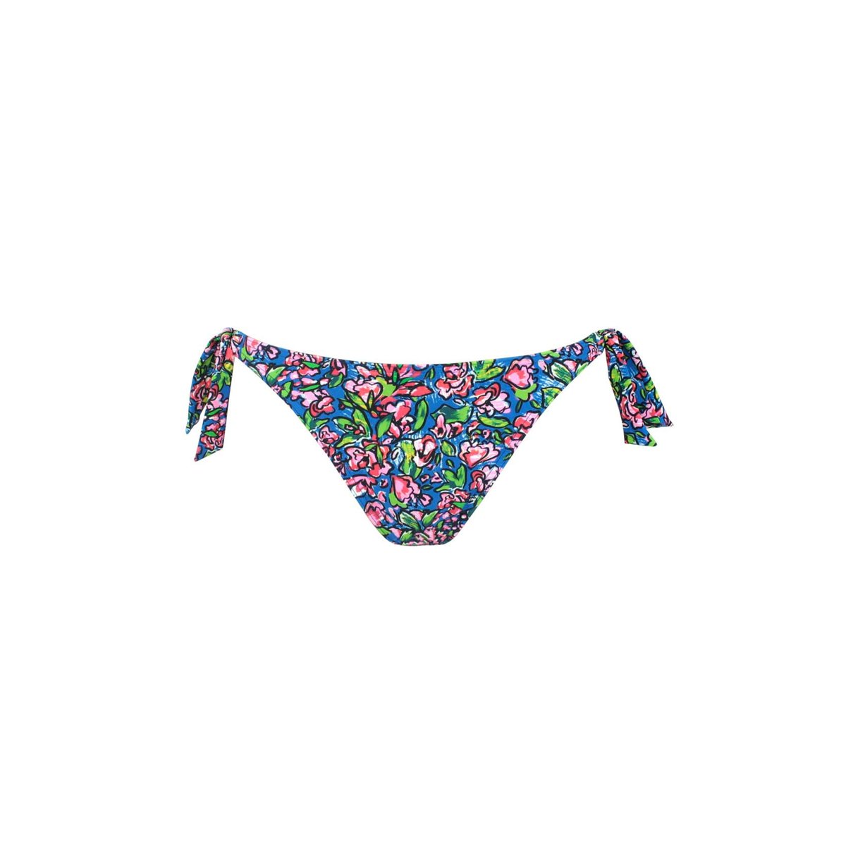 Bas de maillot coupe brésilienne FLORENZA bleu, LAURA BY JANINE ROBIN