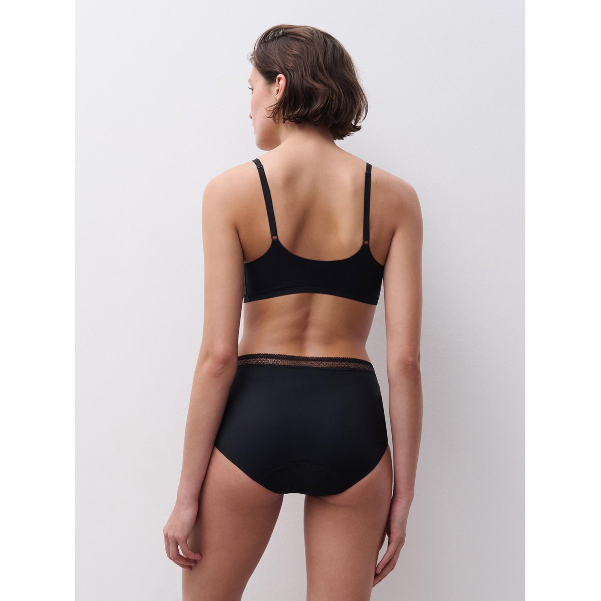 Culotte menstruelle flux abondant noir, CHANTELLE