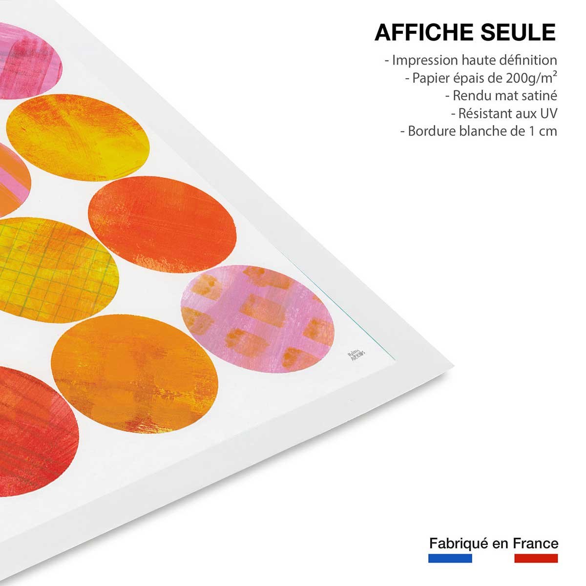 Poster sun shine circle affiche seule, HEXOA