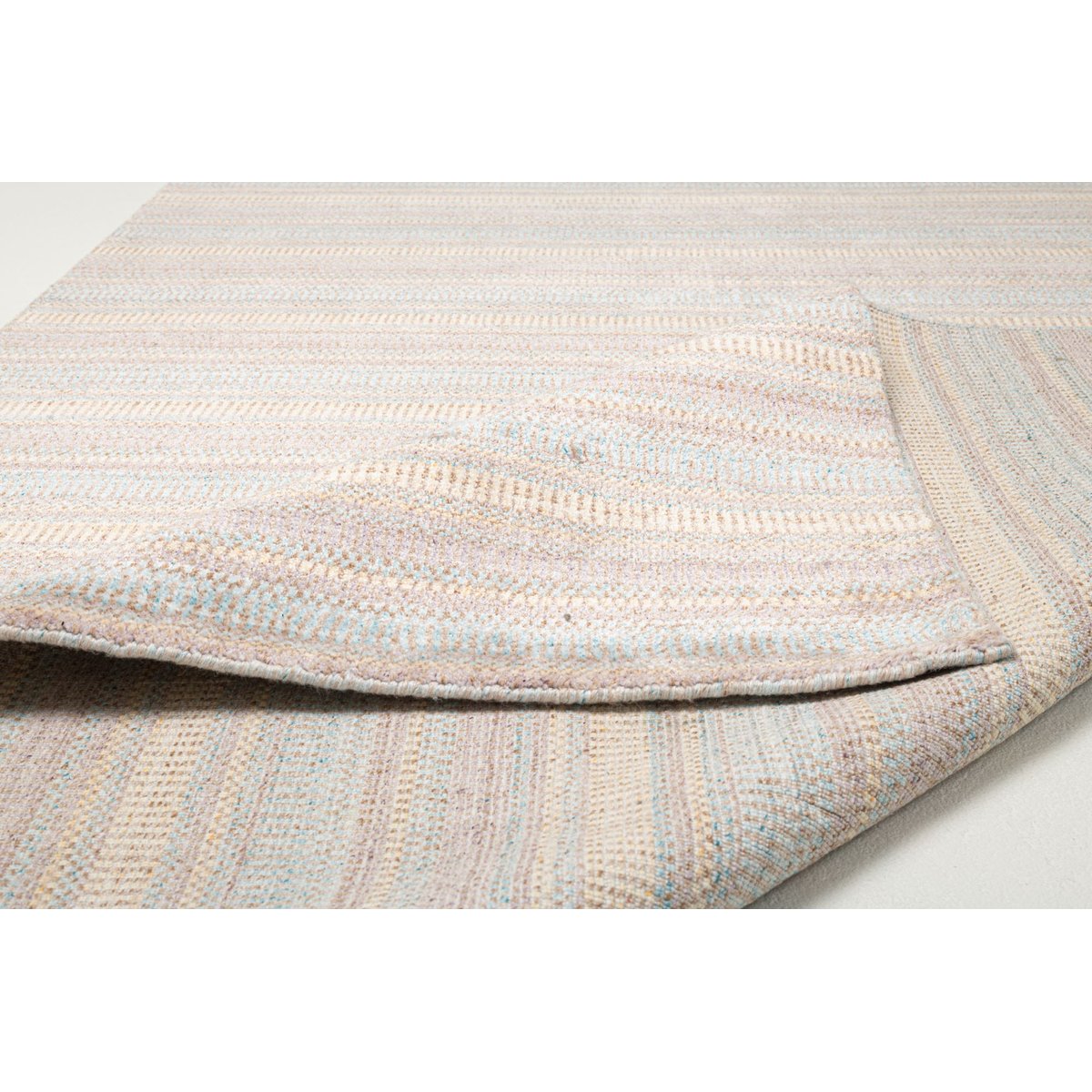 Tapis MYSORE, tufté main, 100% viscose, plat orange multicore, THEKO