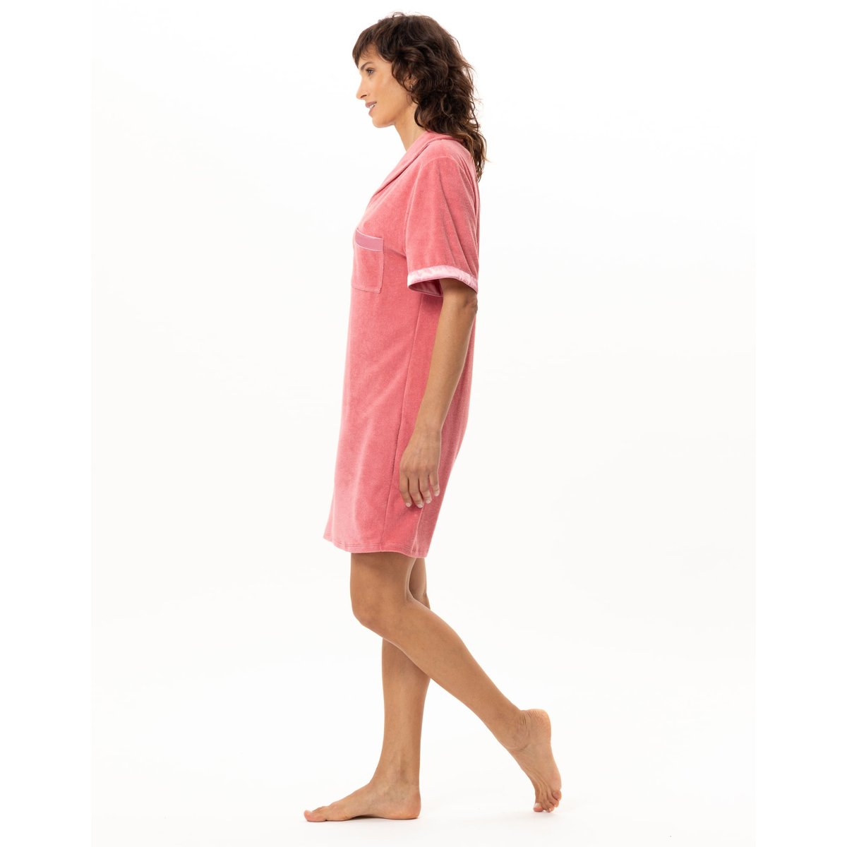 Robe en bouclette éponge GELATO 240 rose, LE CHAT