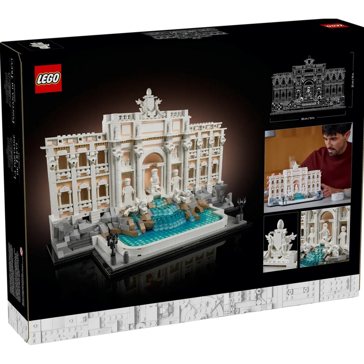 LEGO Architecture : Modèle de la Fontaine de Trevi - 21062 à Construire multicolore, LEGO