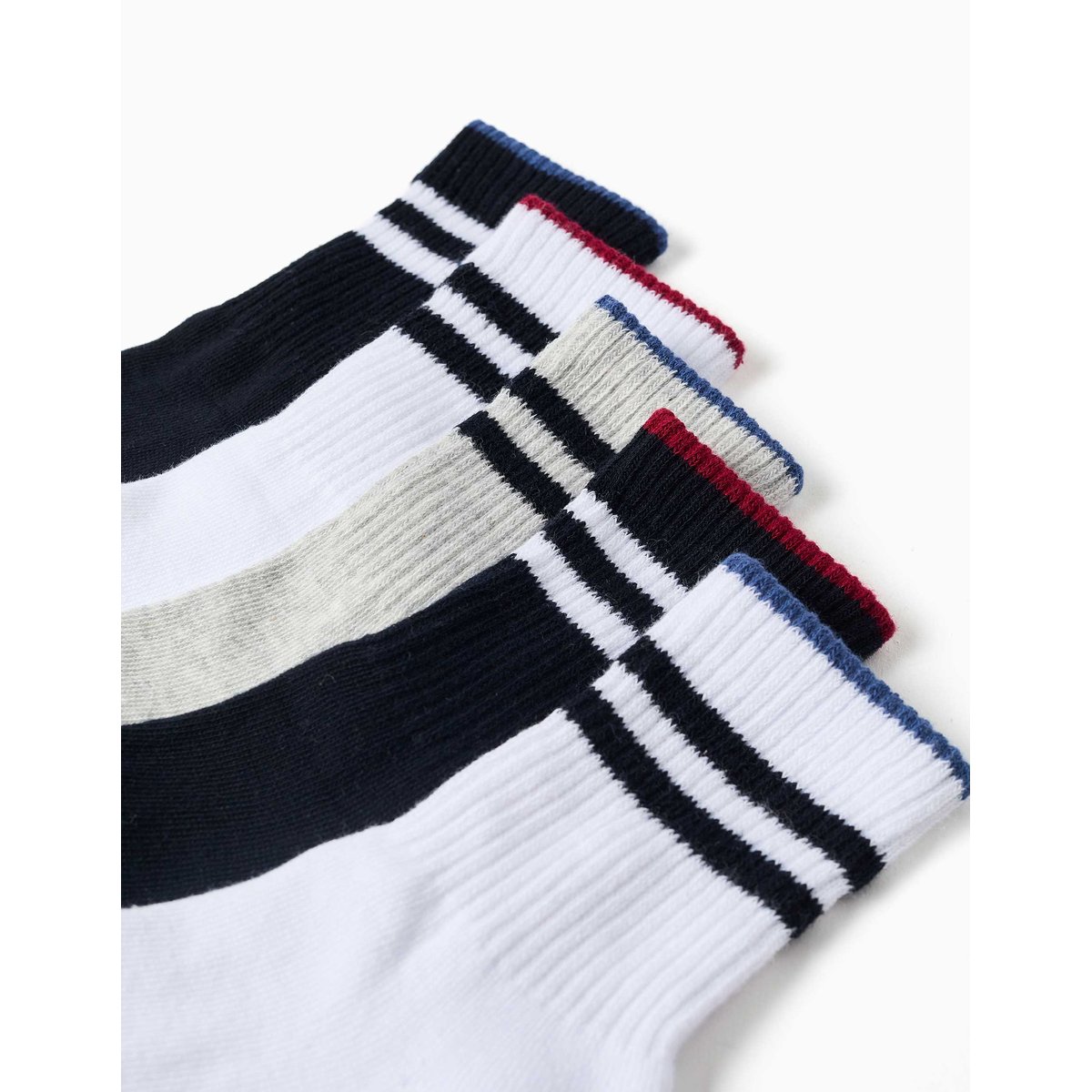 Lot de 5 paires de chaussettes midi de sport multicolore, ZIPPY