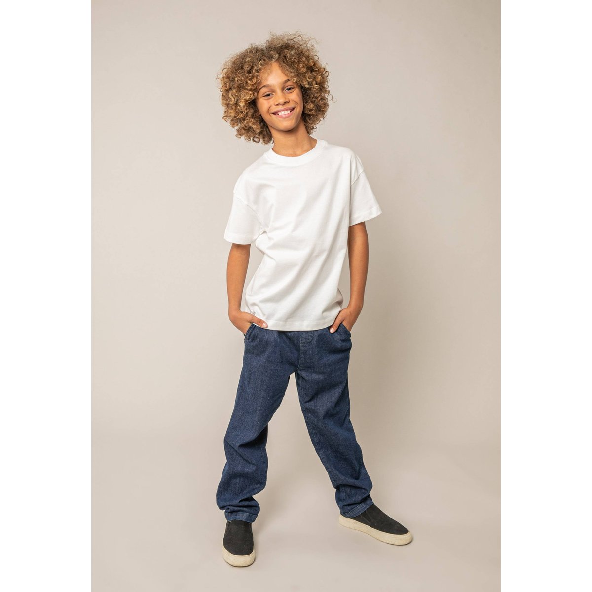 T-shirt garçon en coton IDEAL naturel, DEELUXE
