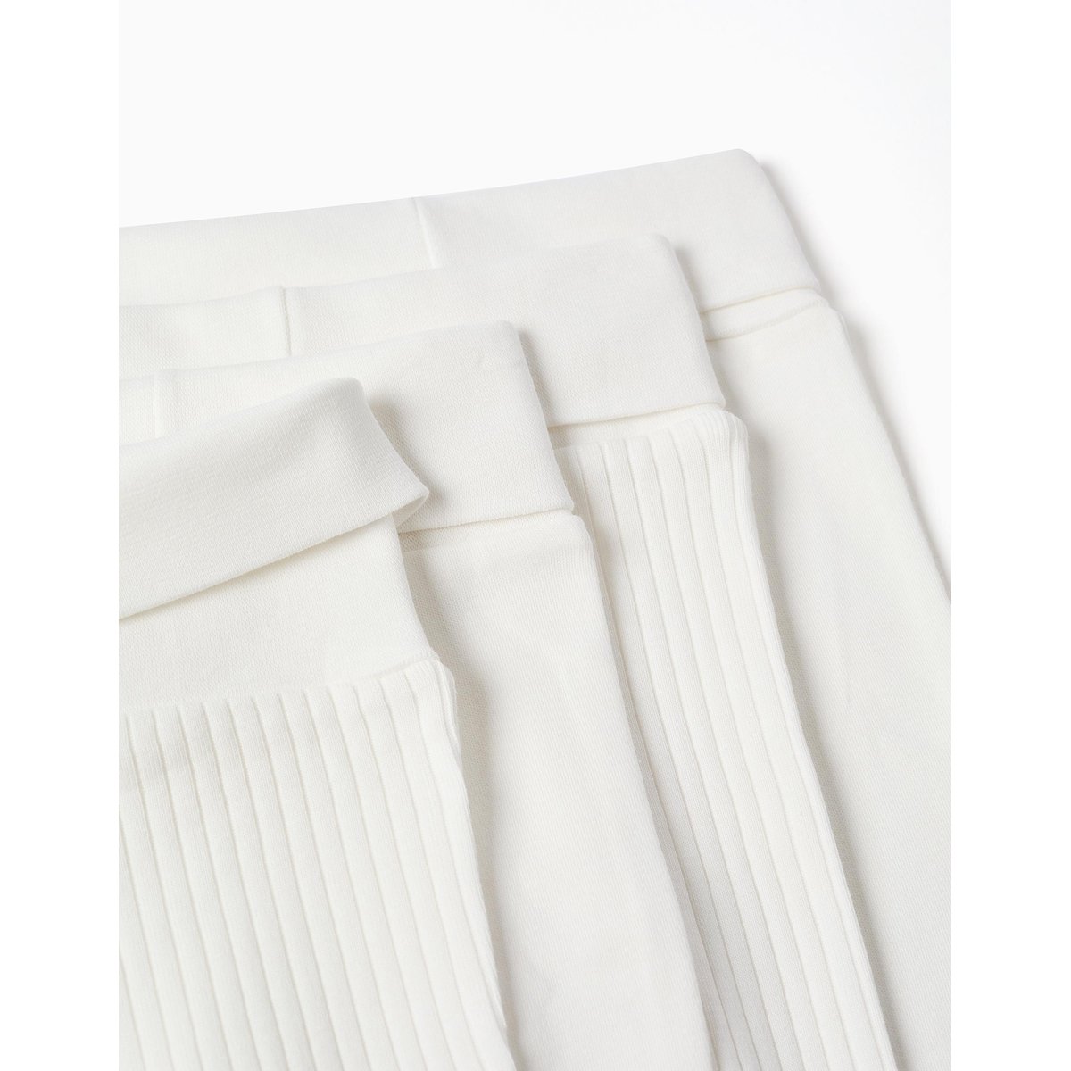 Lot de 4 pantalons en coton unis/côtelés multicolore, ZIPPY