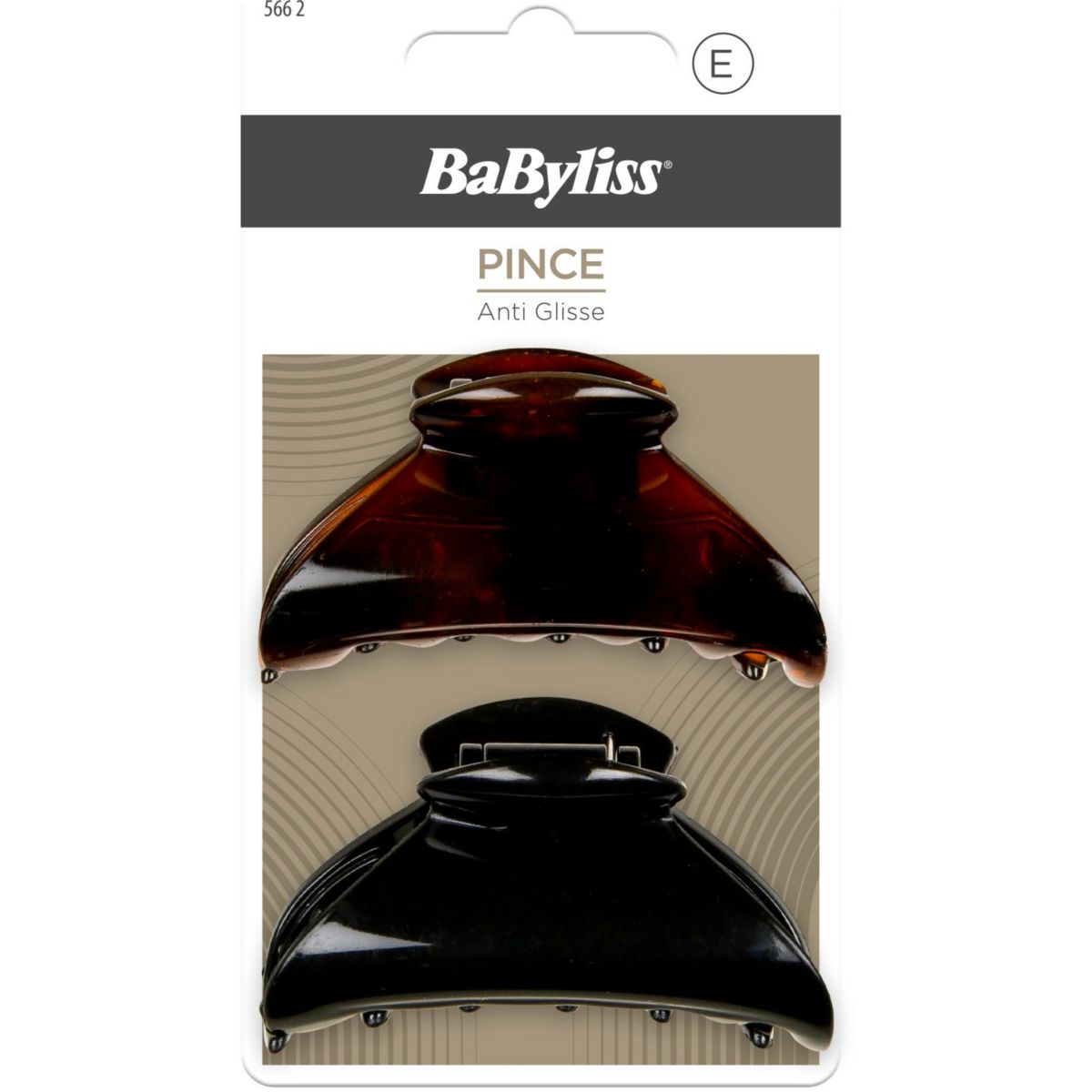 Pince cheveux ANTIGLISSE couleur unique, BABYLISS