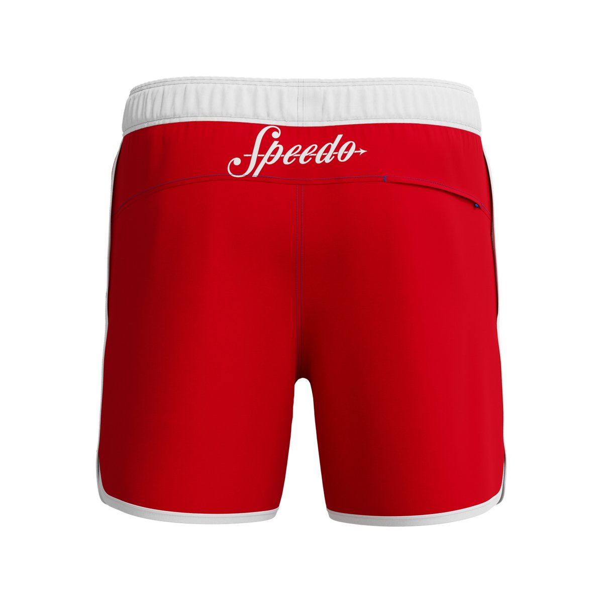 Short de bain contrasté et extensible motif/style logo VOLLEY rouge, SPEEDO