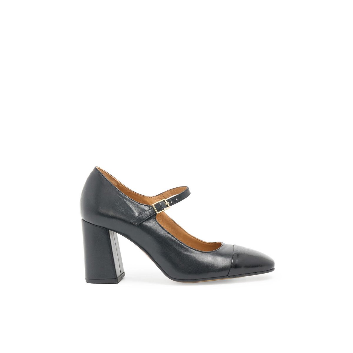 Escarpin en cuir ANIS noir, MELLOW YELLOW
