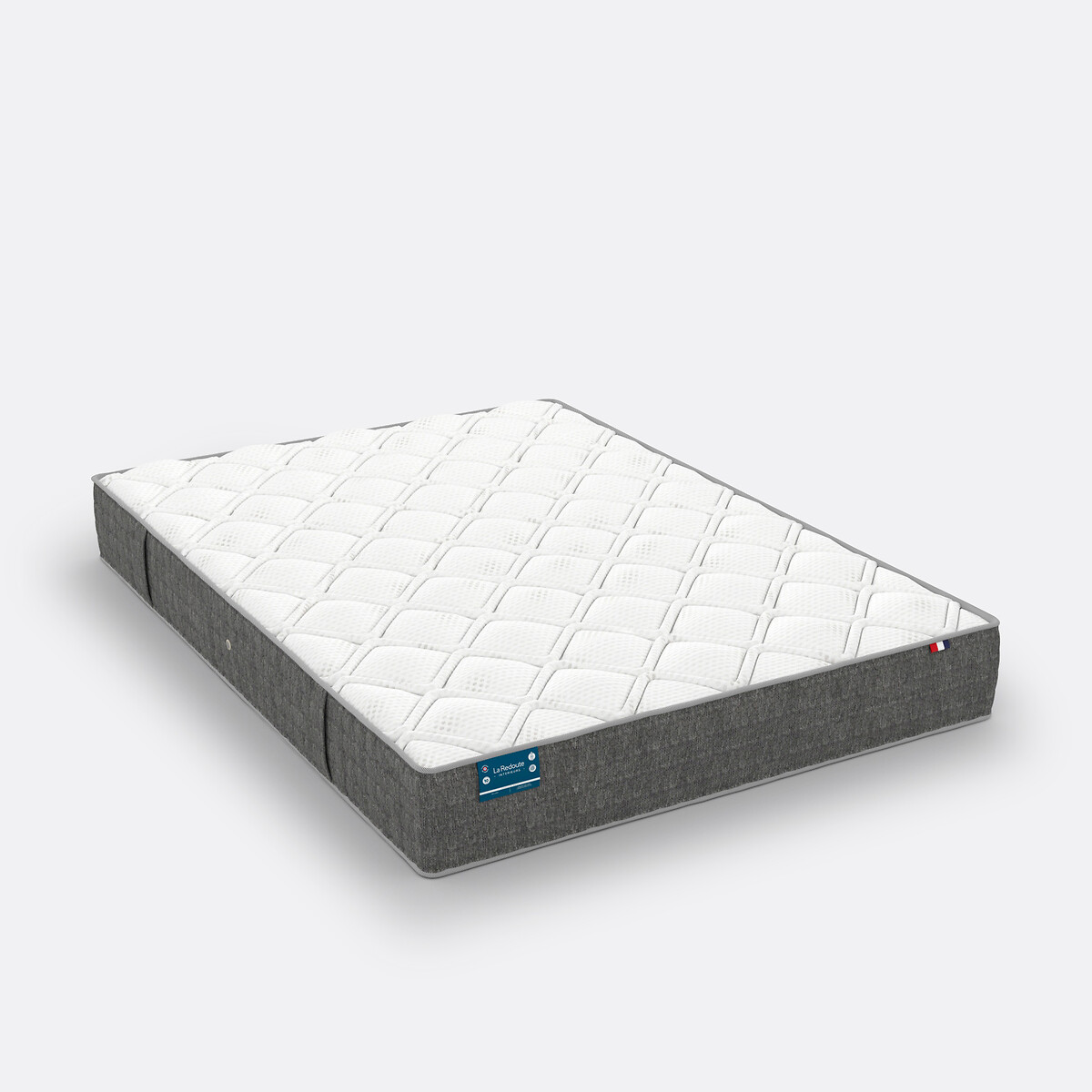 Latex matras, 5 zones, zeer stevige ondersteuning, verkwikkend comfort wit/parelgrijs, LA REDOUTE INTERIEURS