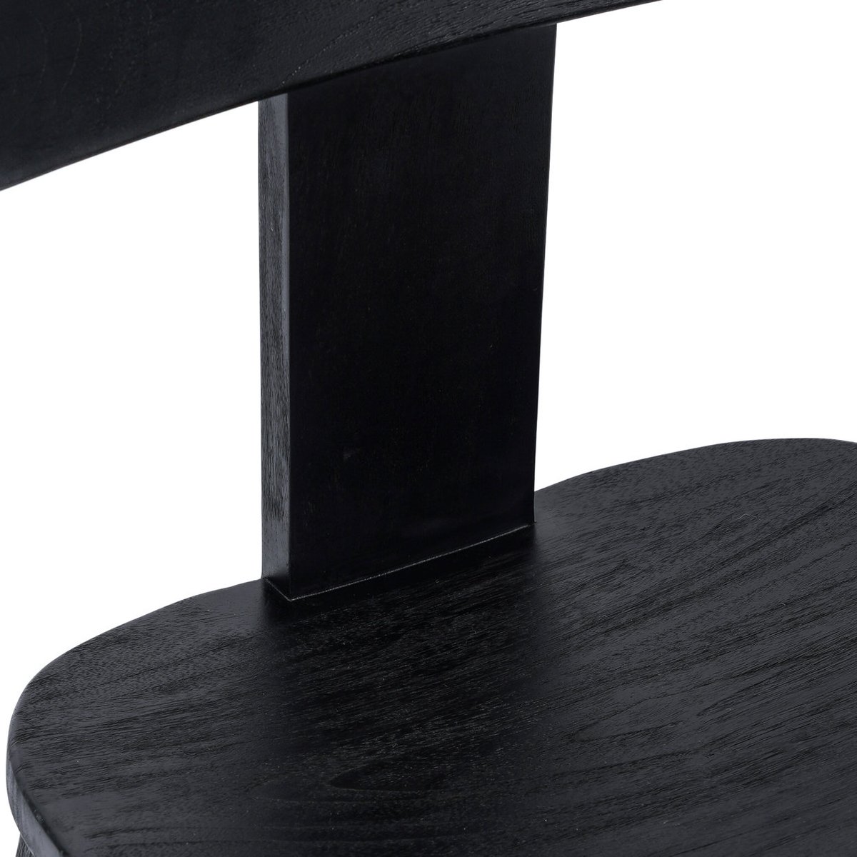 Chaise en suar LOVYA noir, BAZAR BIZAR