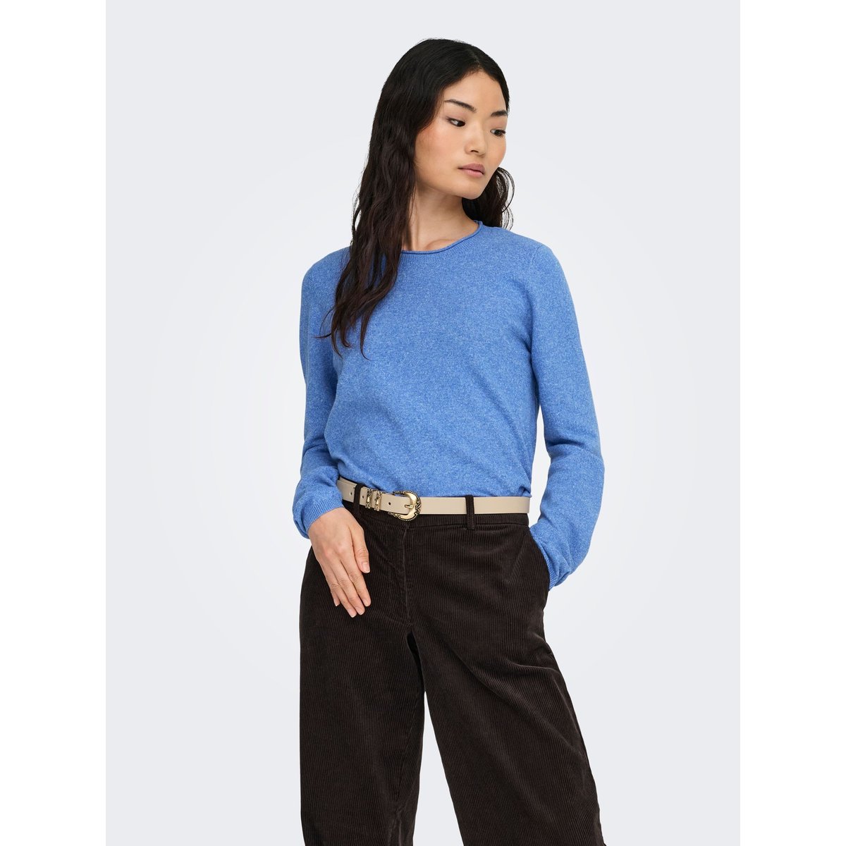 Pull En Maille ultramarine, ONLY