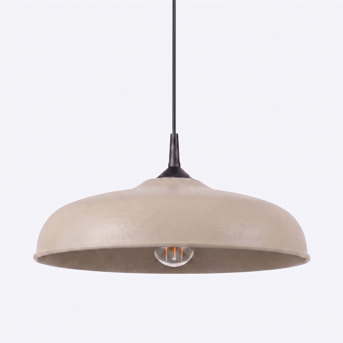 Suspension Acier Taupe E27 1 Gina taupe, EDEN