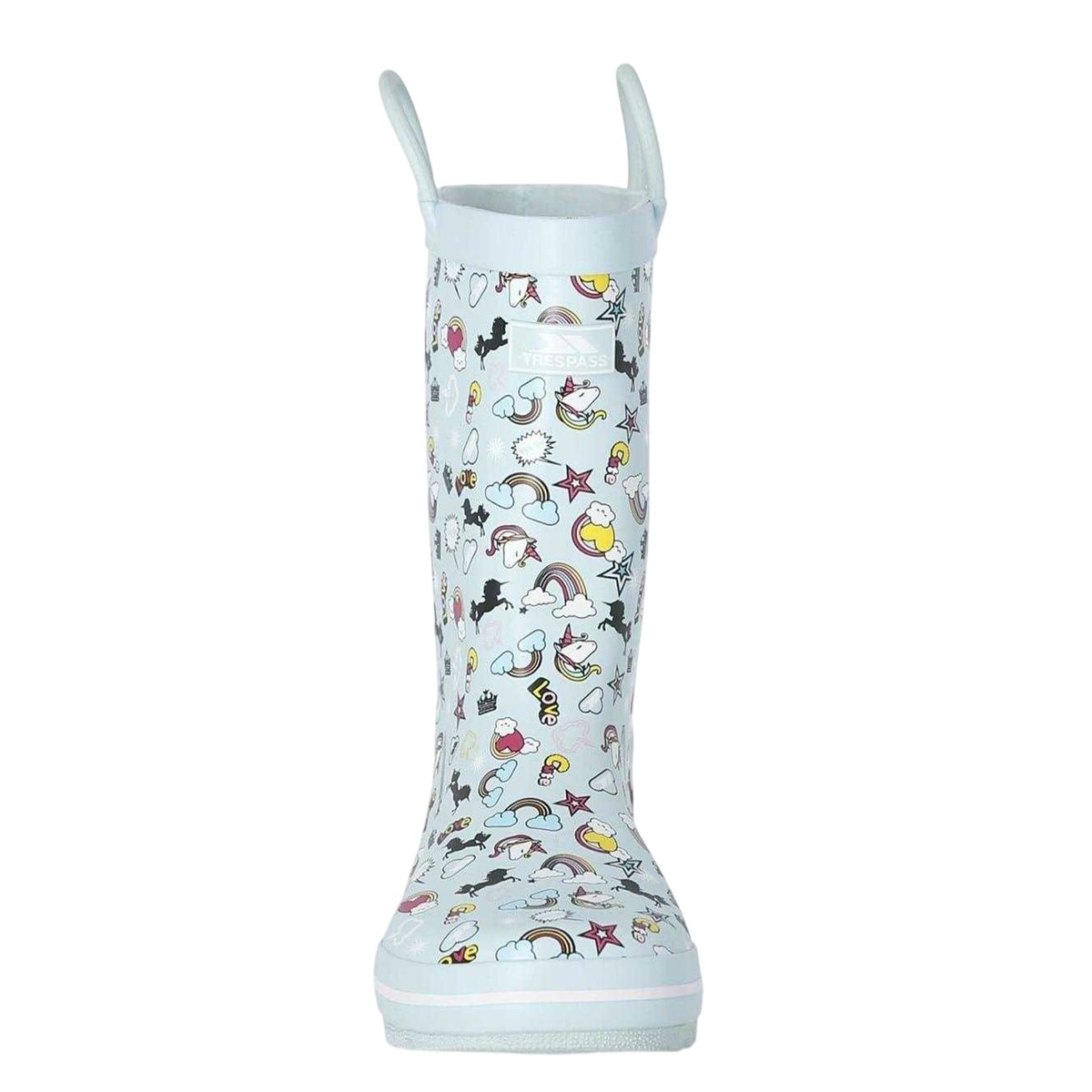 Bottes de pluie motif/style licorne STARRYTON menthe, TRESPASS