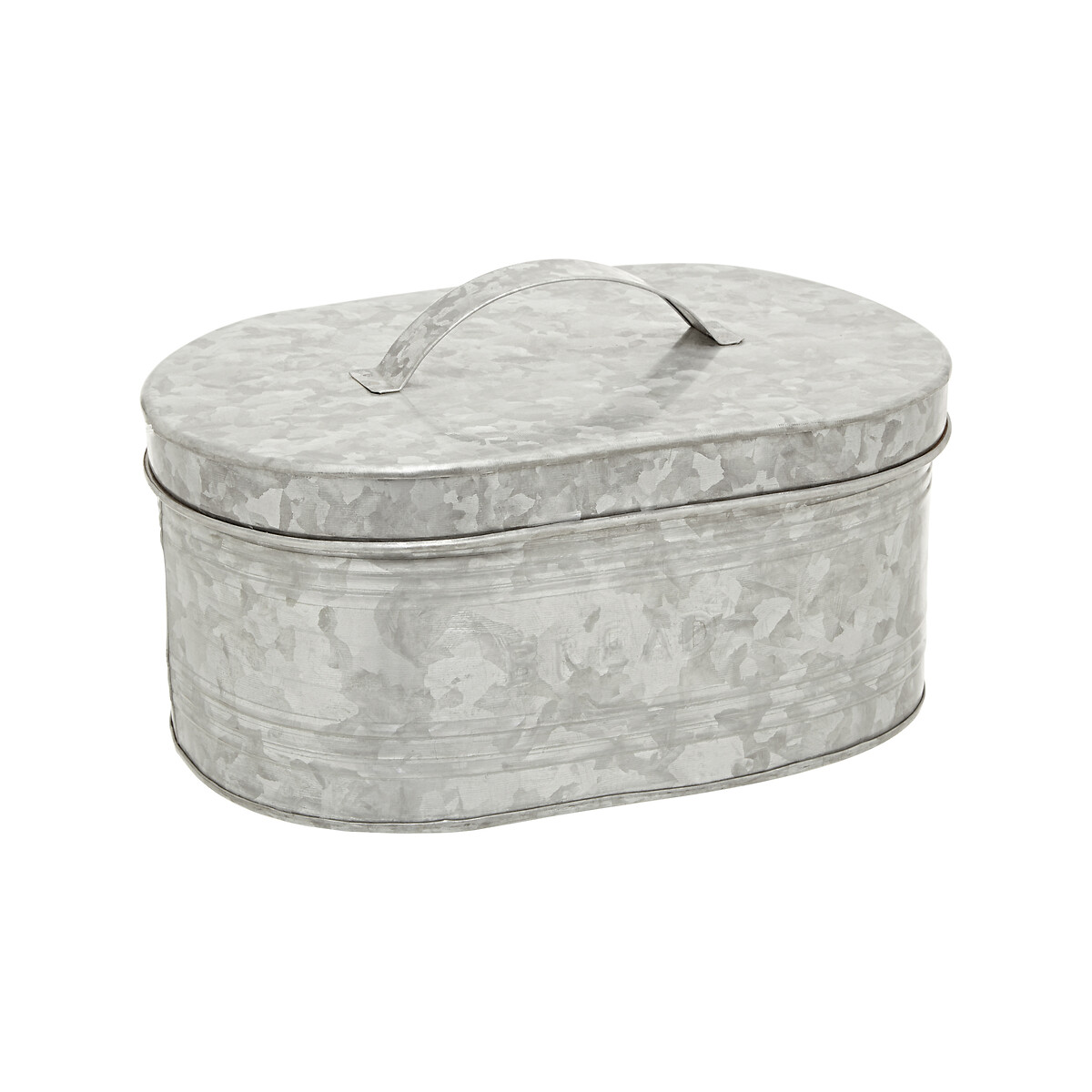 Galvanised Steel Bread Bin silver-coloured, SO'HOME