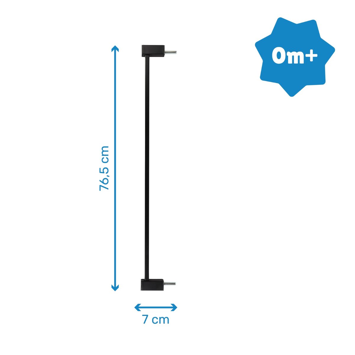 Extension pour barrière de sécurité bébé noir, BADABULLE