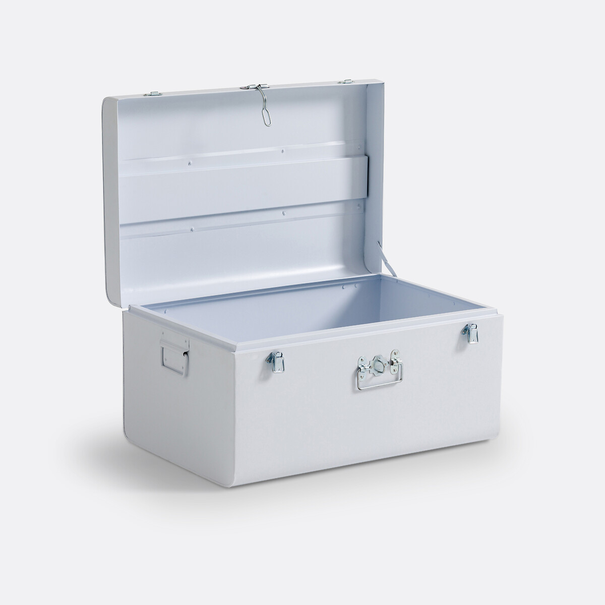 Malle de rangement en métal acier, MASA blanc mat, LA REDOUTE INTERIEURS