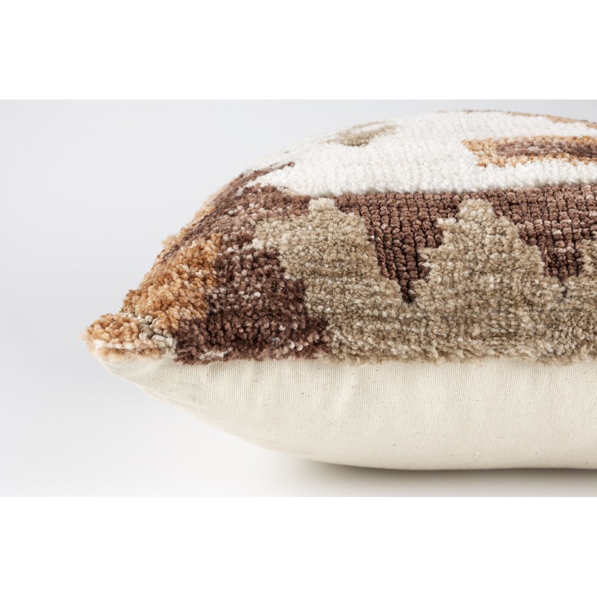 Coussin en tissu, MARON marron, BOITE A DESIGN