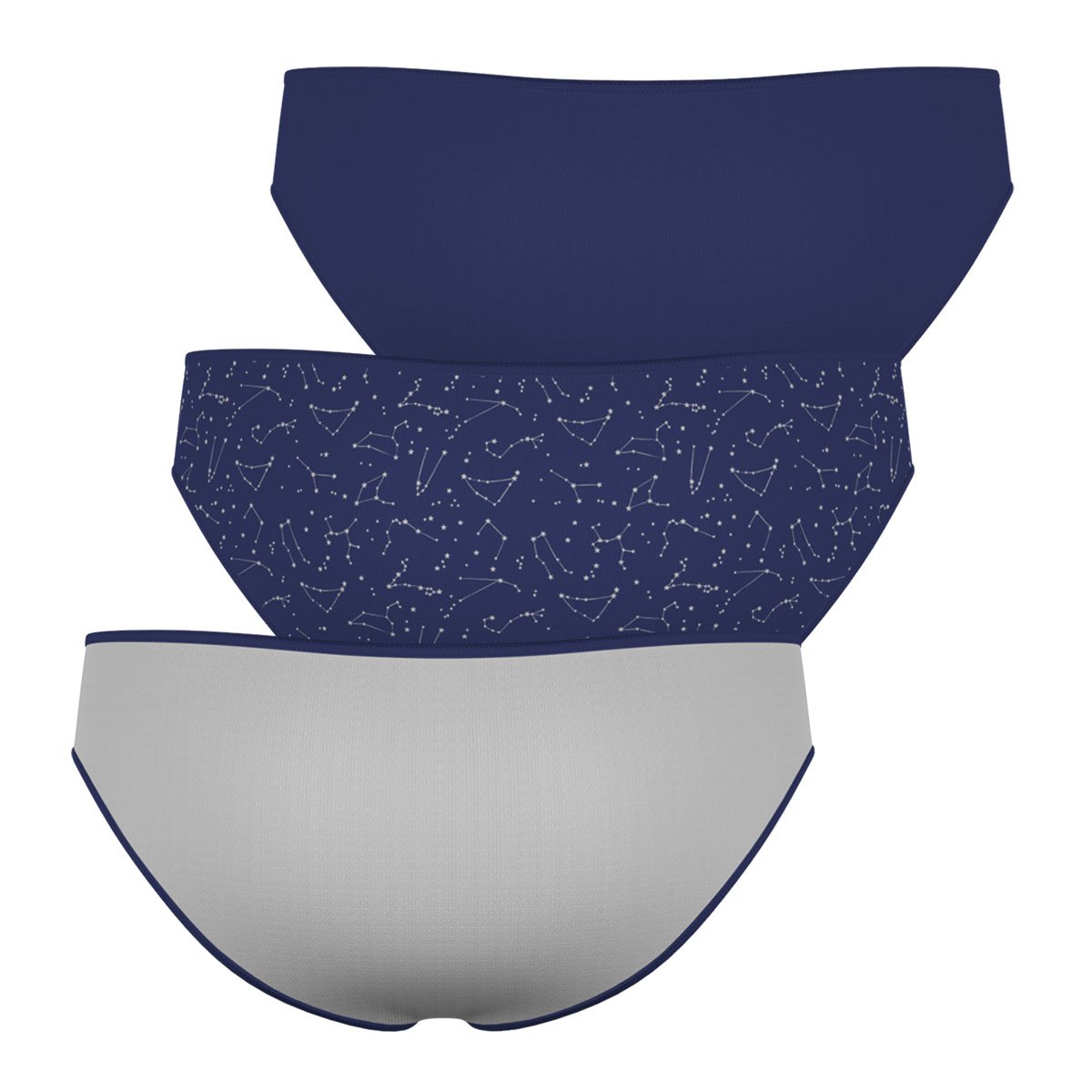Slips, lot de 3, MODE gris-bleu, ATHENA