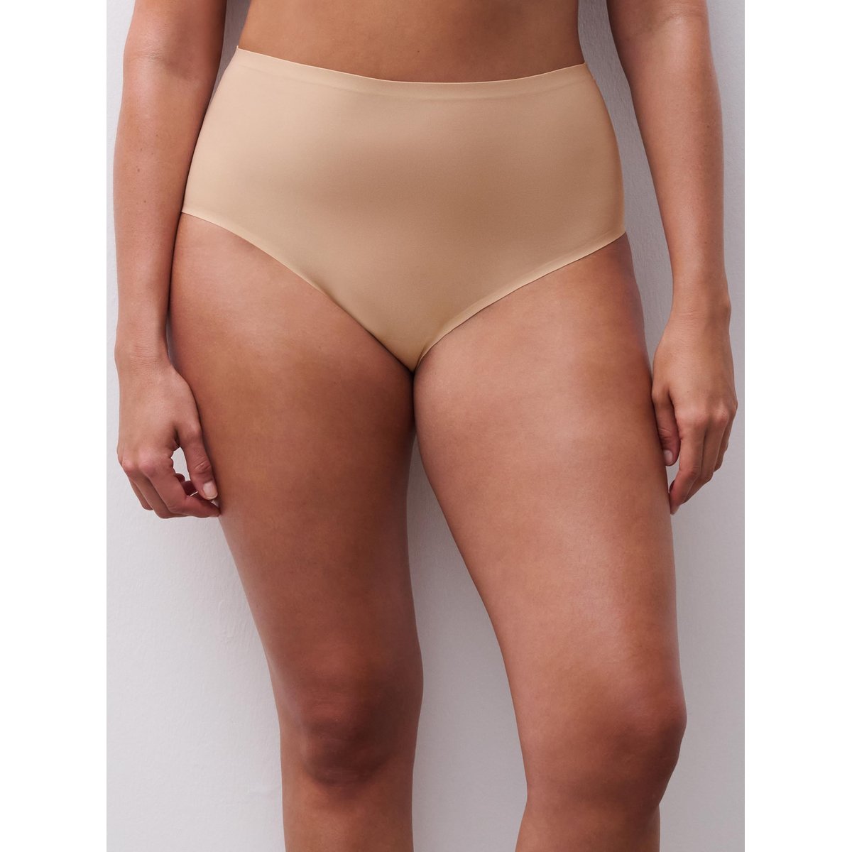 Culotte taille haute +size SOFTSTRETCH nude, CHANTELLE